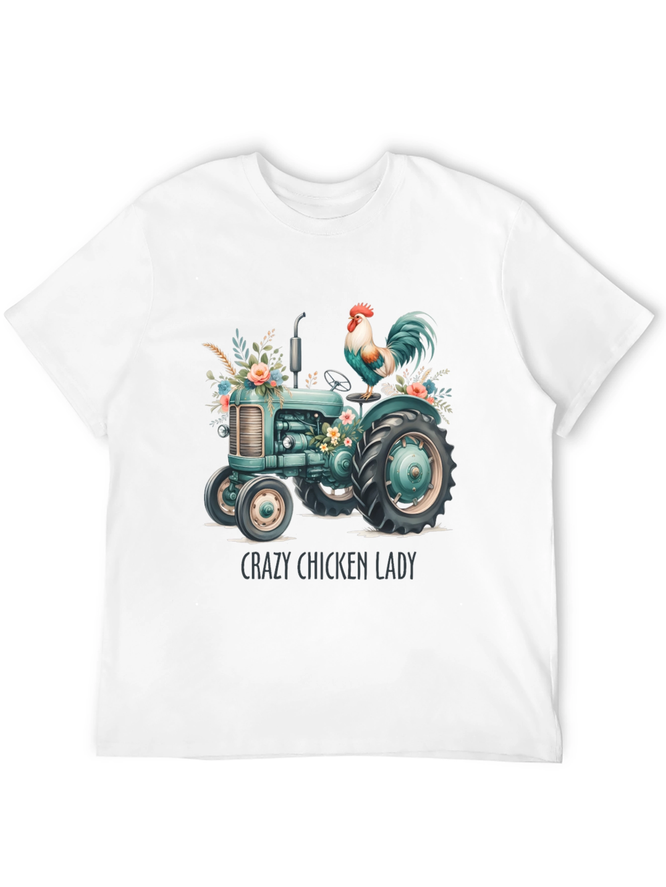 Crazy Chicken Lady Tractor Tee