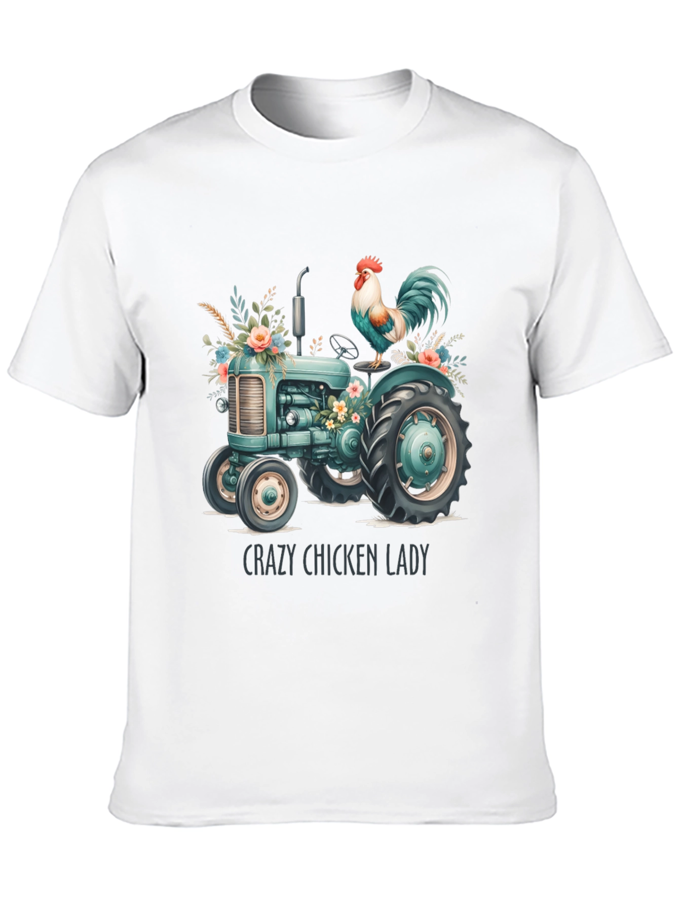 Crazy Chicken Lady Tractor Tee