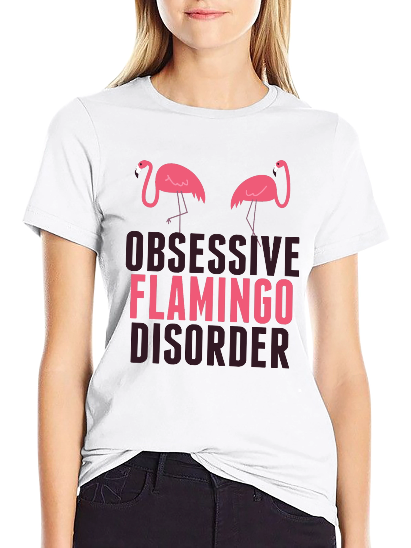 Obsessive Flamingo Disorder Graphic Tee