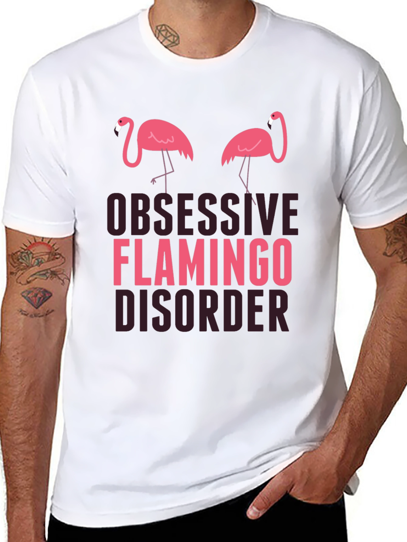 Obsessive Flamingo Disorder Graphic Tee