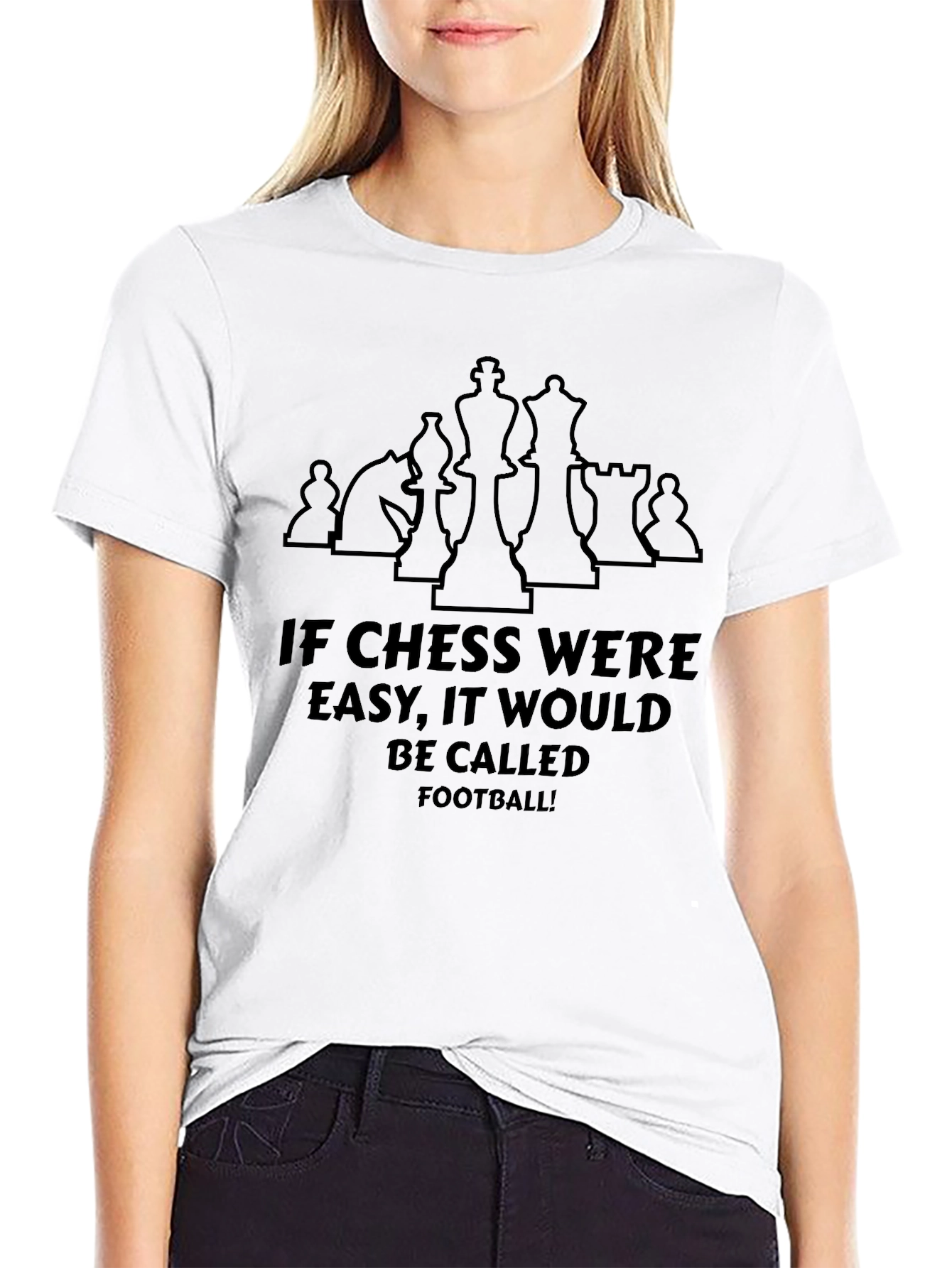 Chess Lover T-Shirt - If Chess Were Easy!