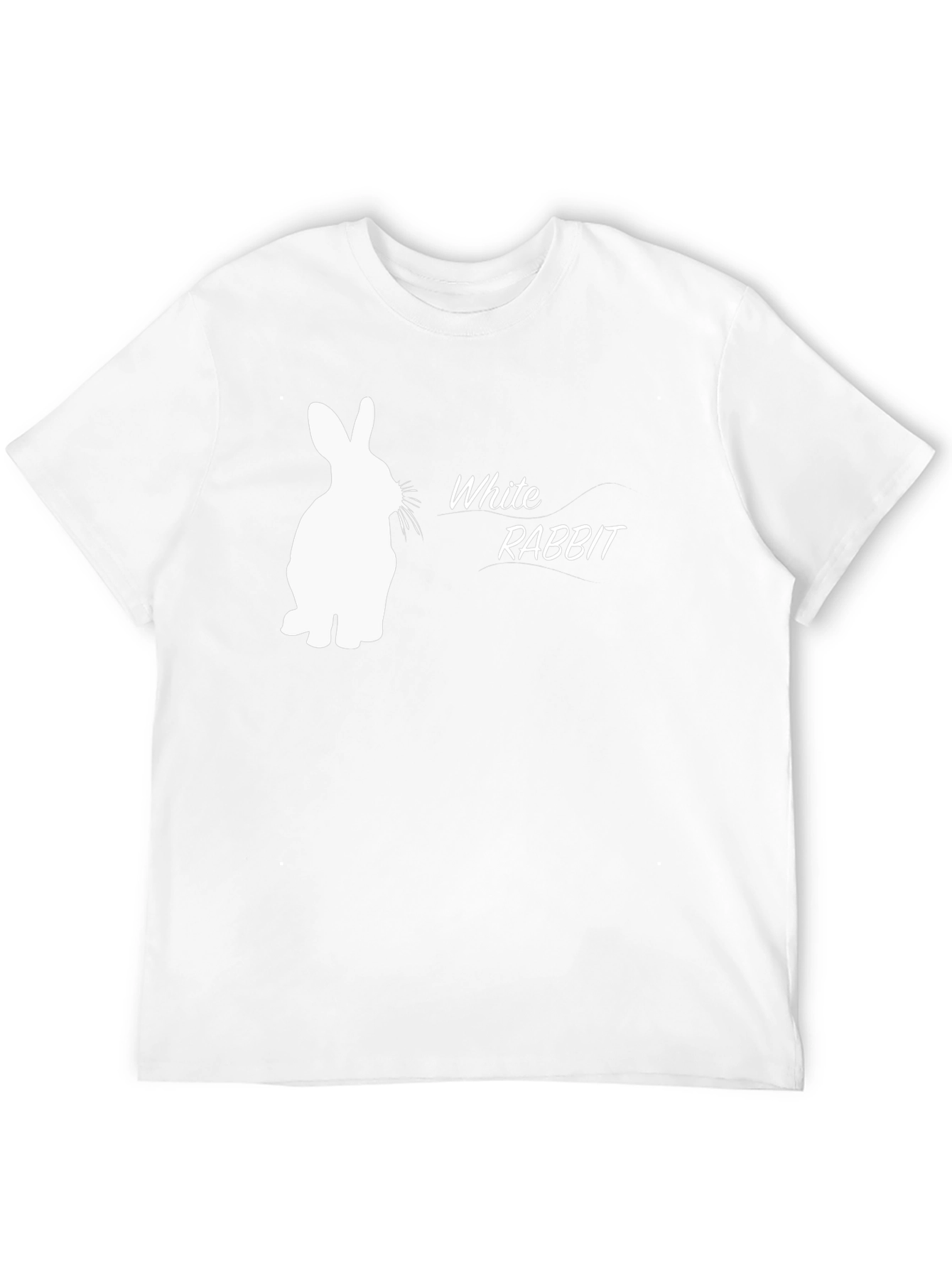White Rabbit Graphic T-Shirt - Soft Cotton Blend