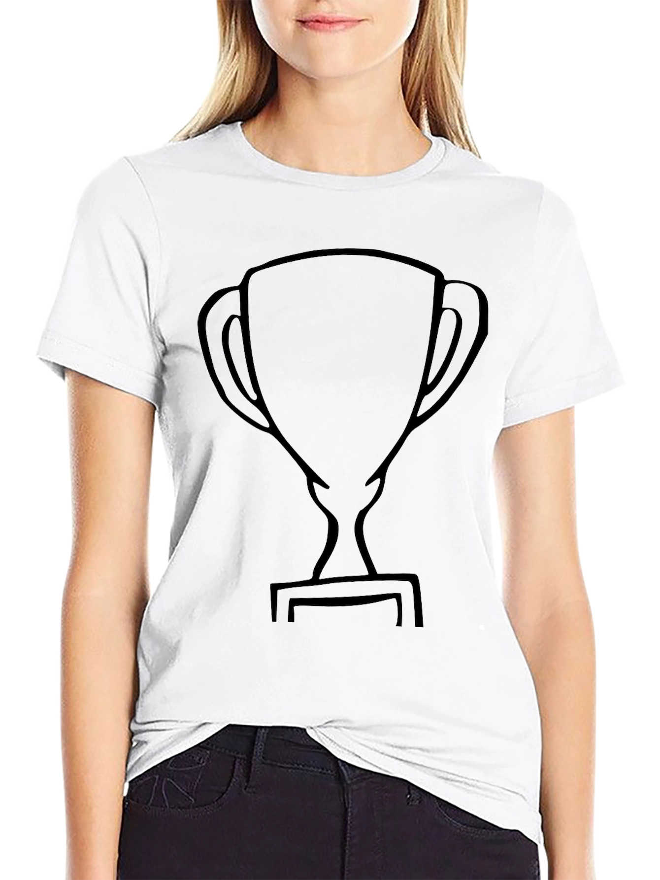Black Trophy Graphic T-Shirt - Casual Comfort