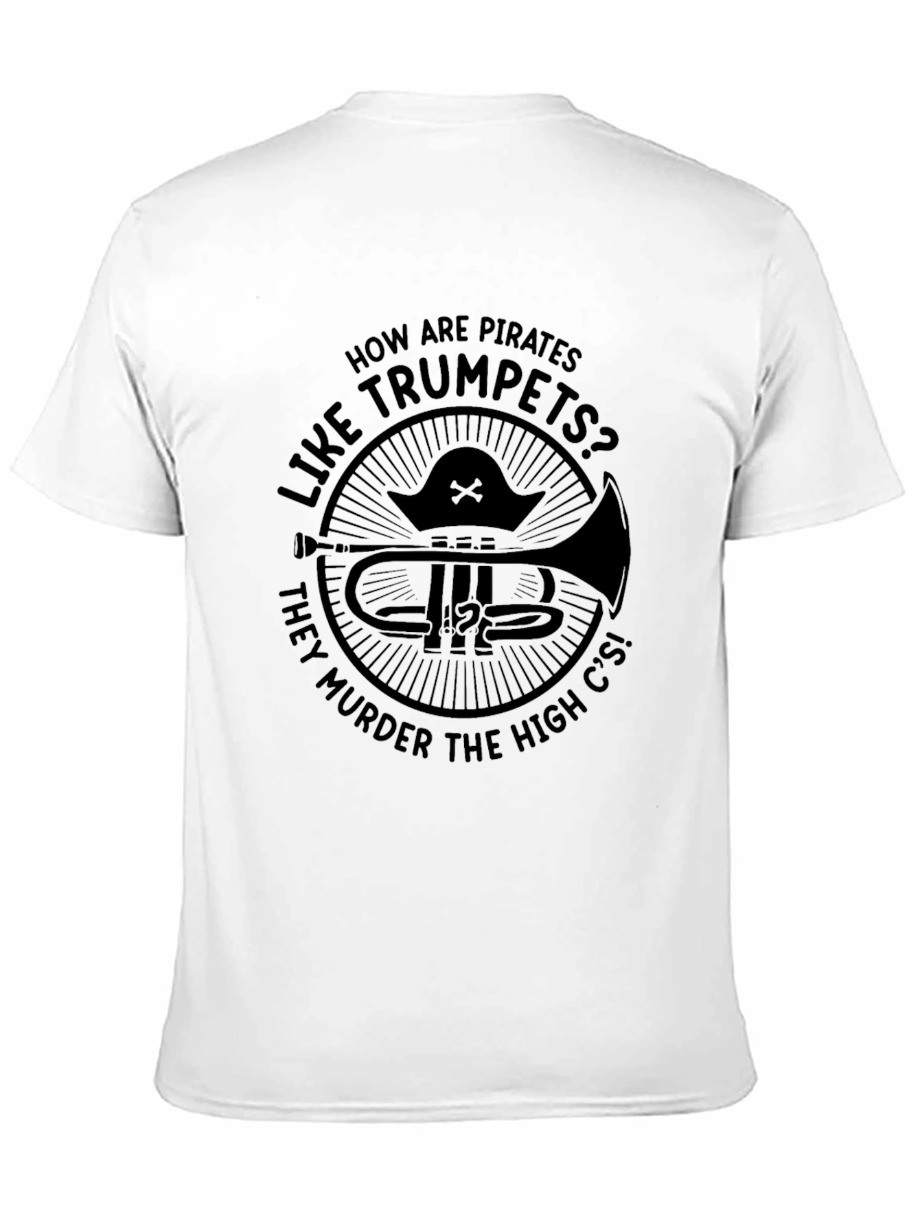 Pirate Trumpet Pun T-Shirt - High C Murder!