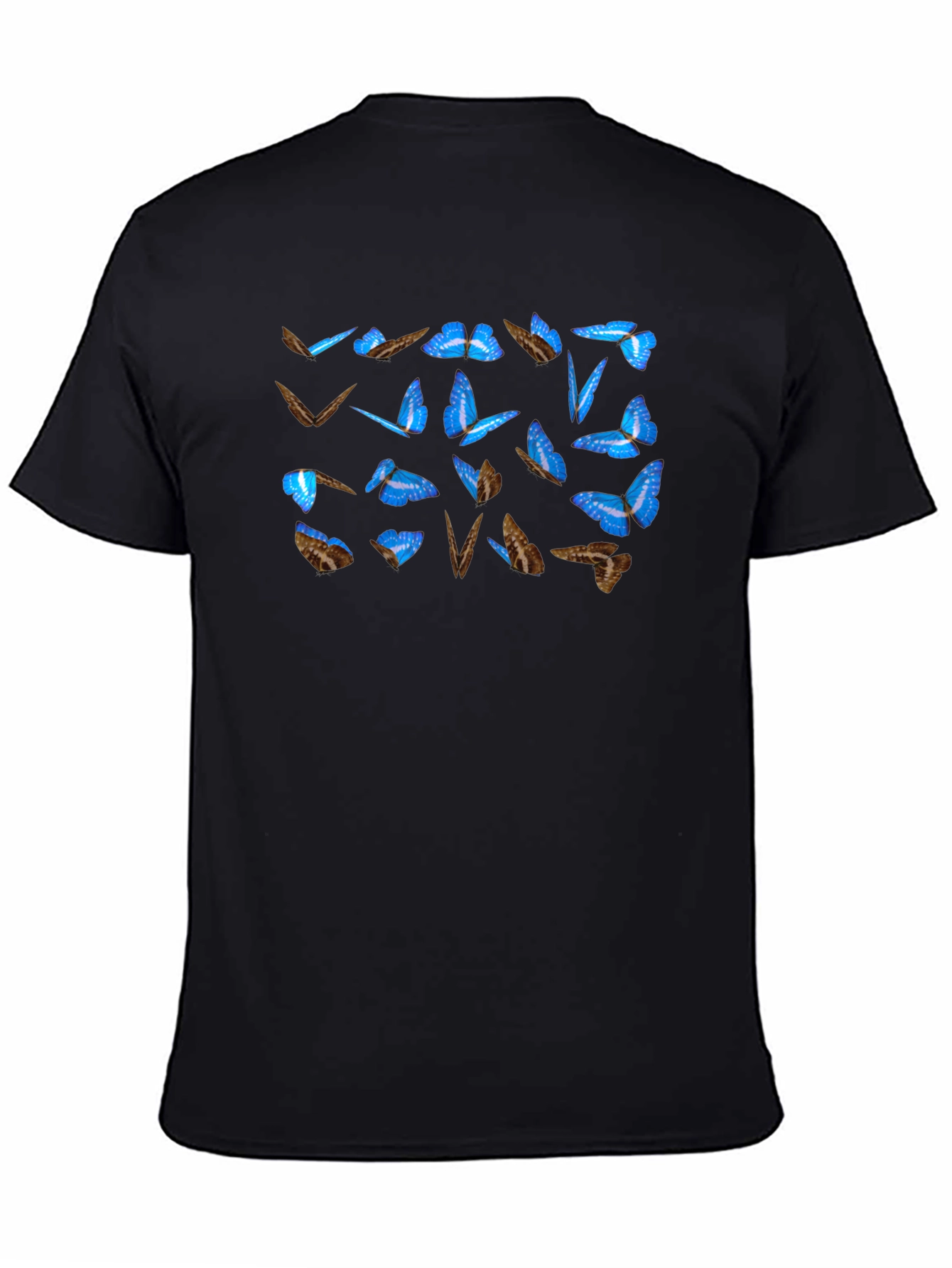 Butterfly Graphic Tee - Mens Black T-Shirt