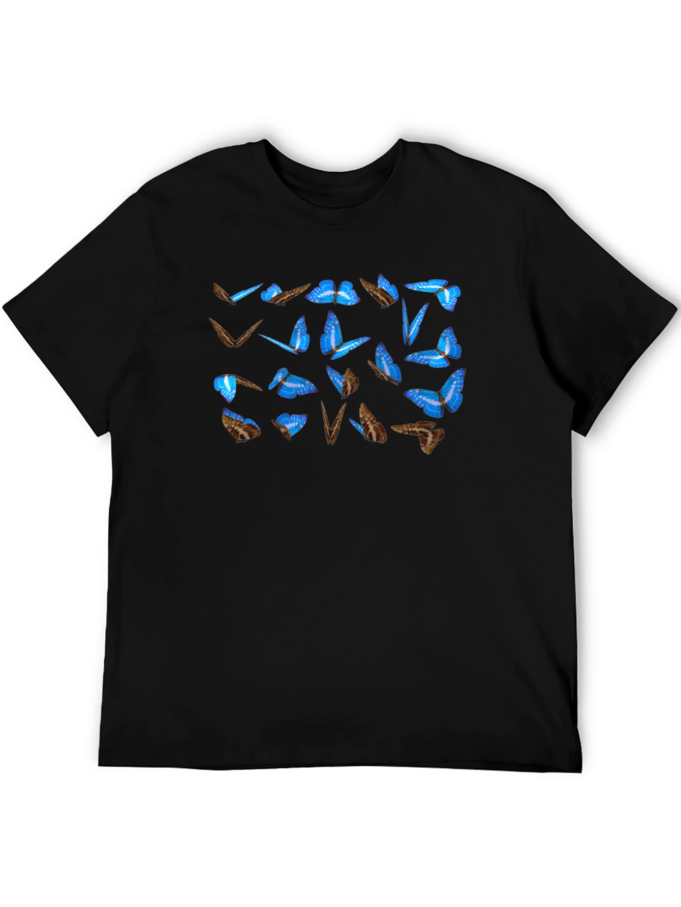 Butterfly Graphic Tee - Mens Black T-Shirt