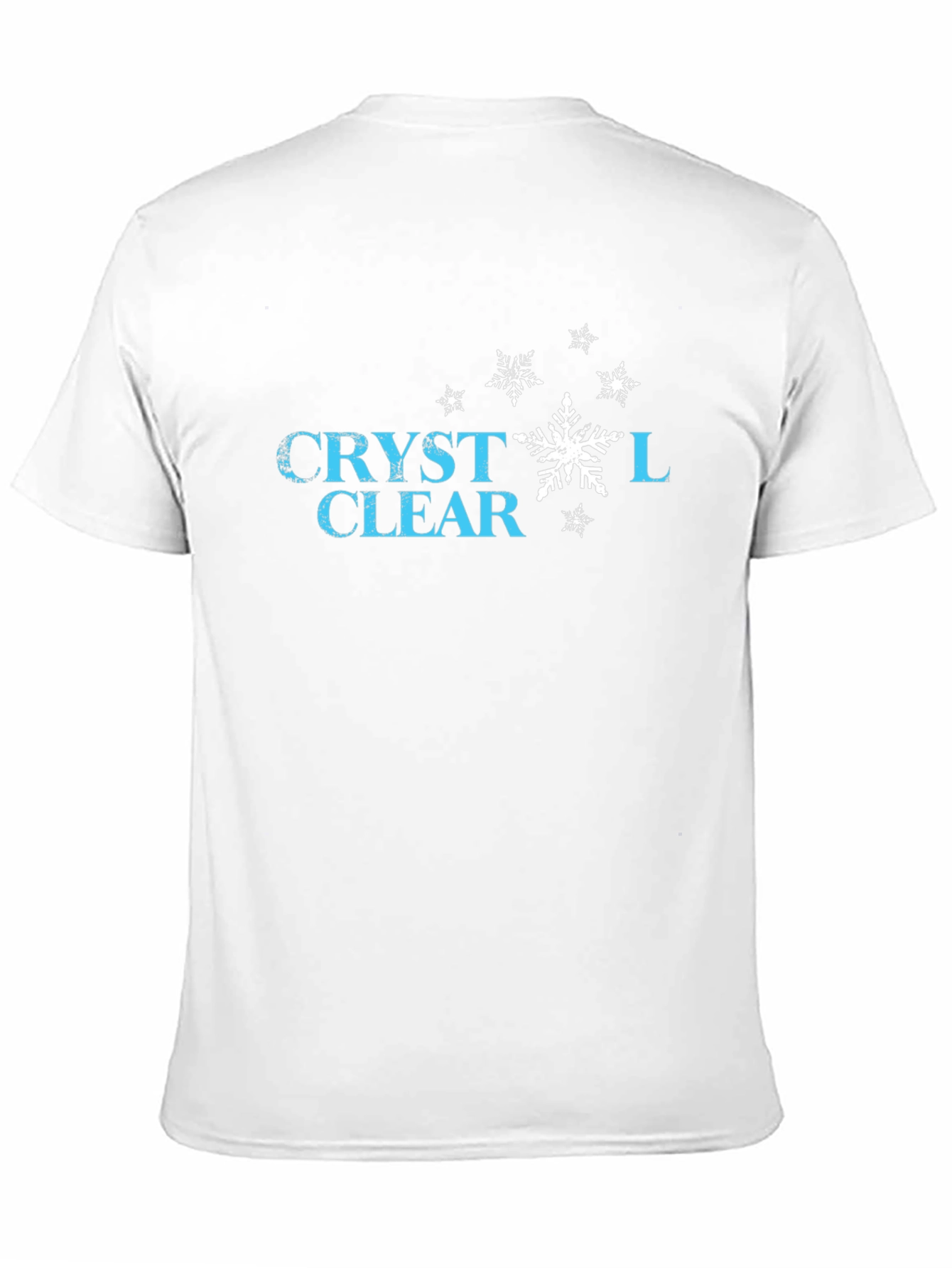 Crystal Clear Snowflake Graphic T-Shirt - Black