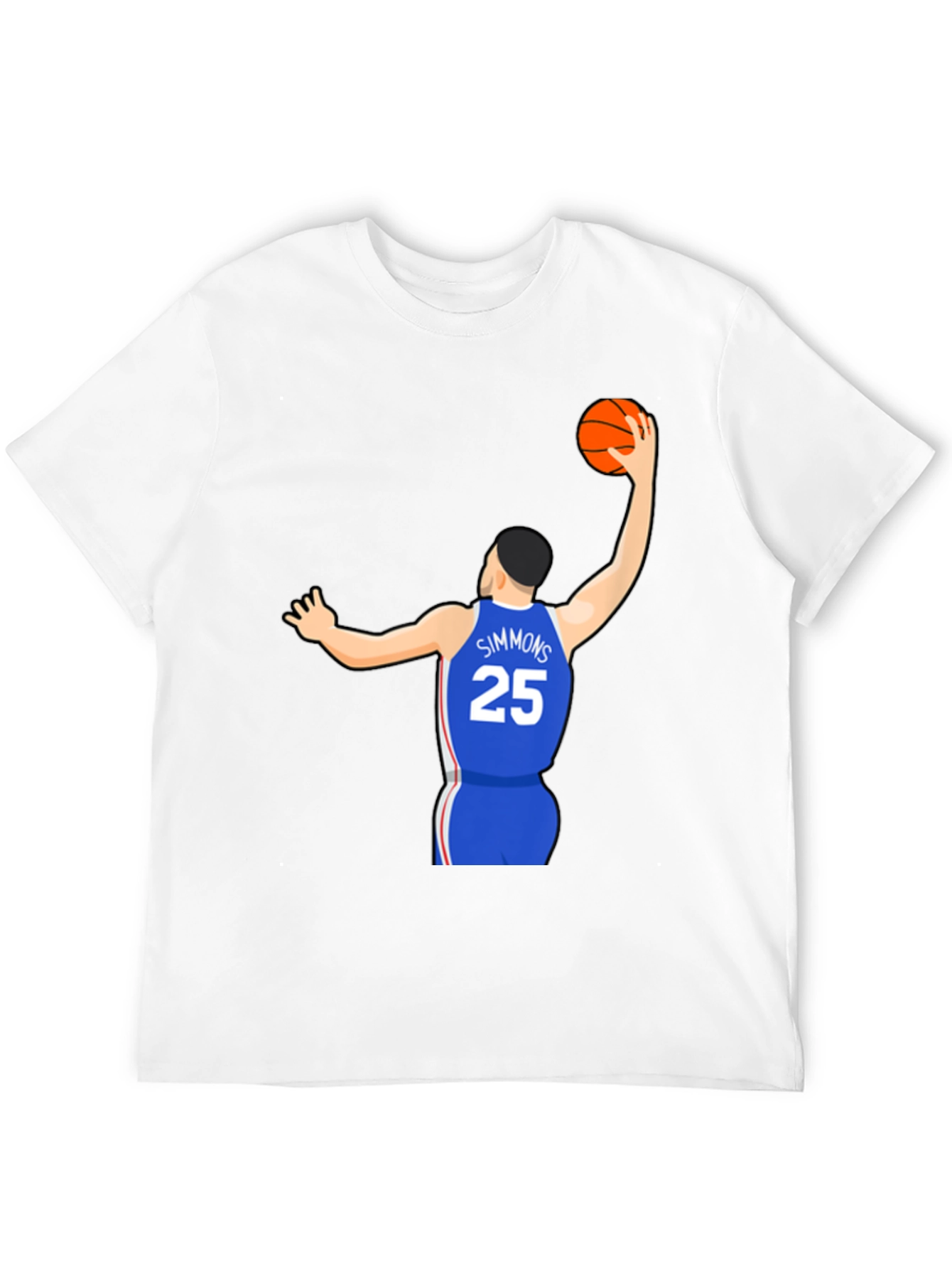 Simmons Jersey Graphic Tee - Basketball Fan Apparel