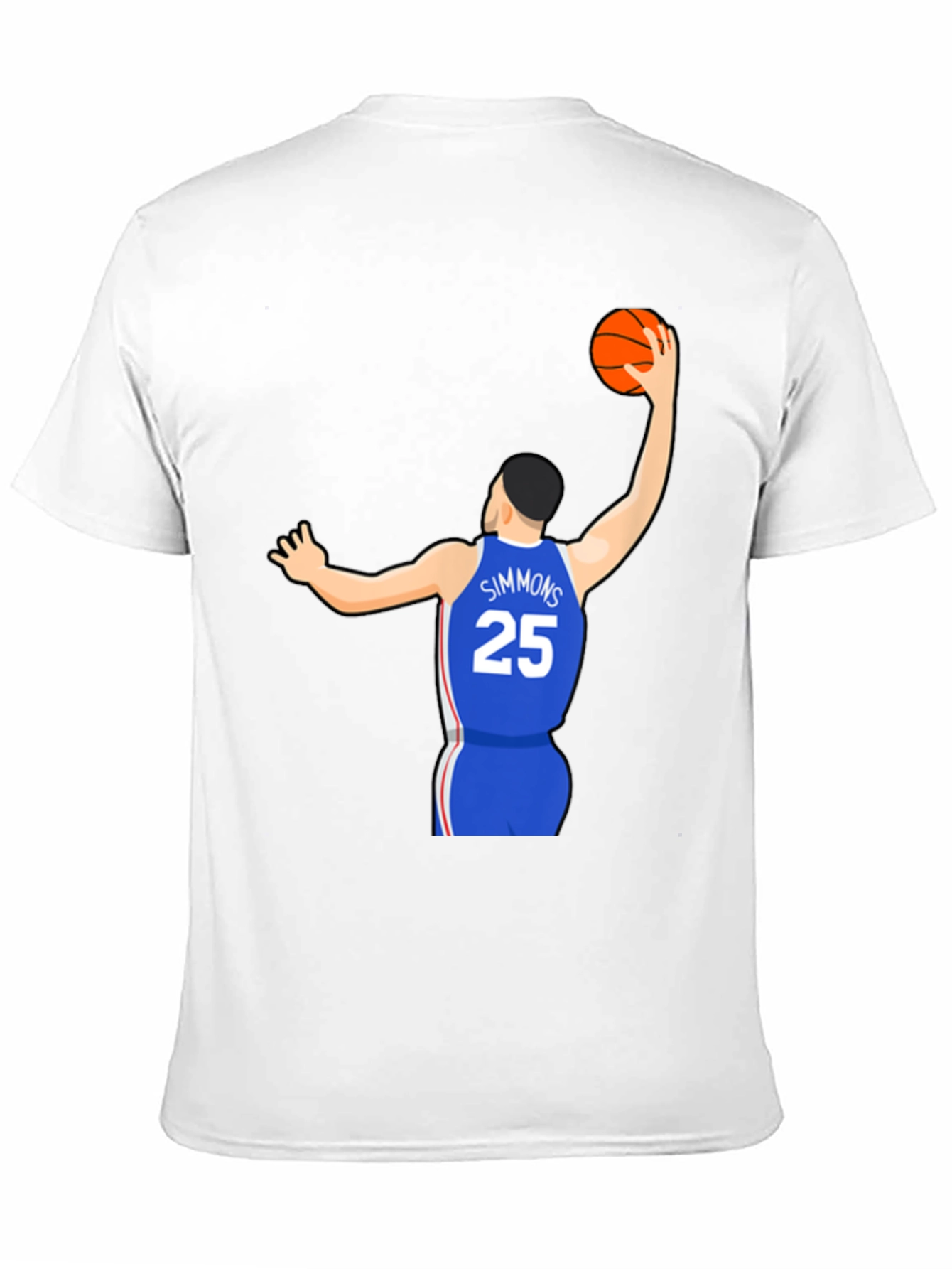 Simmons Jersey Graphic Tee - Basketball Fan Apparel