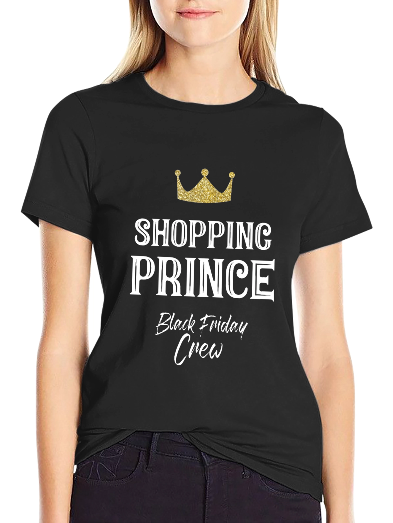 Shopping Prince Black Friday Crew T-Shirt