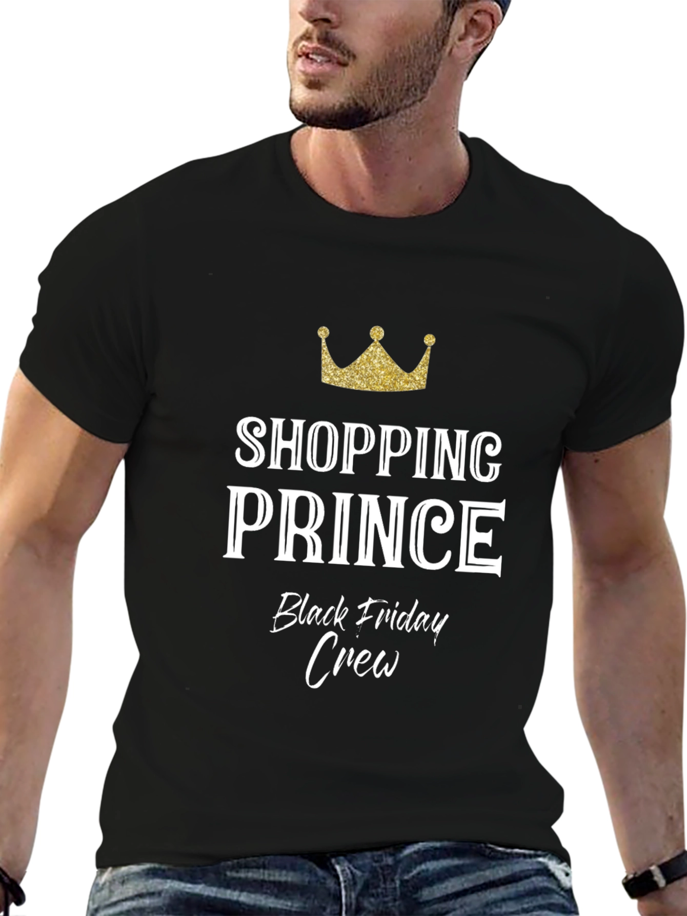Shopping Prince Black Friday Crew T-Shirt