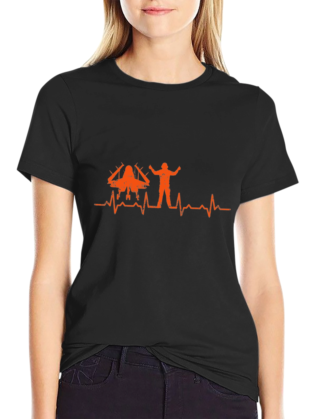 Pilot Heartbeat T-Shirt - Fly High Style