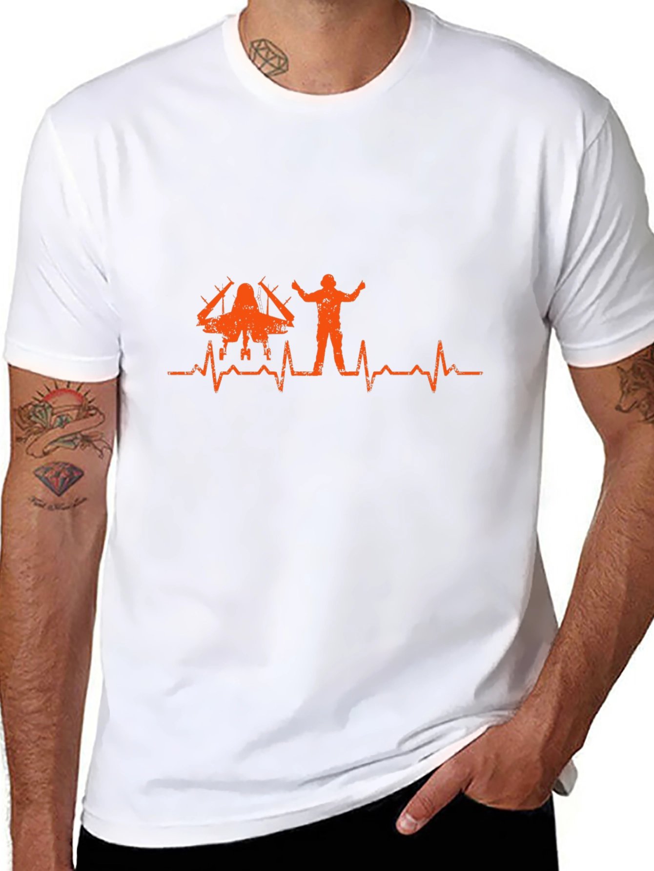 Pilot Heartbeat T-Shirt - Fly High Style