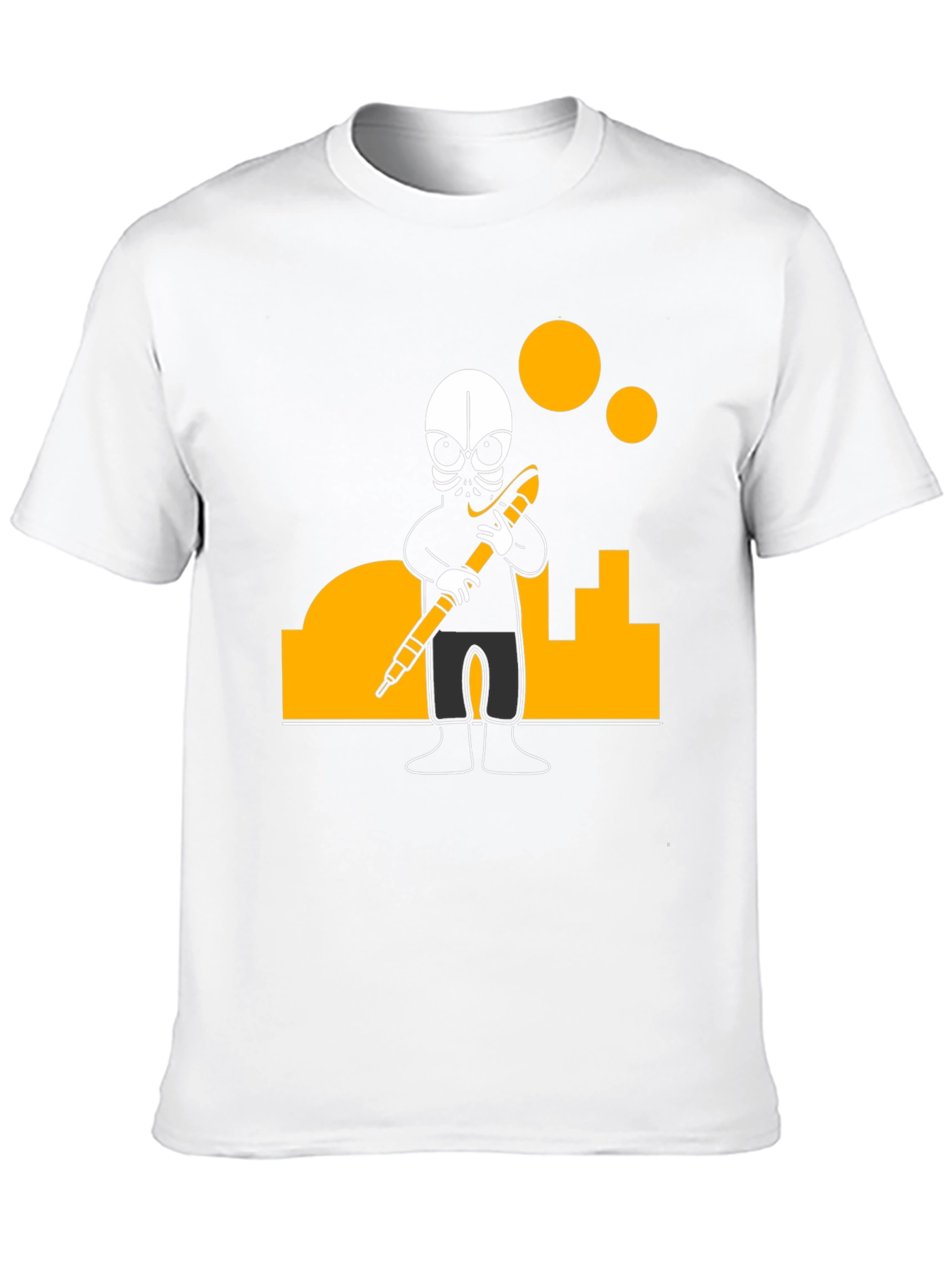 Urban Explorer Graphic Tee - Black Cotton Blend