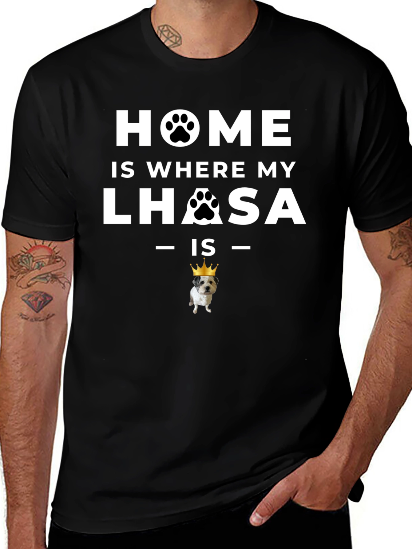 Home is Where My Lhasa Is T-Shirt