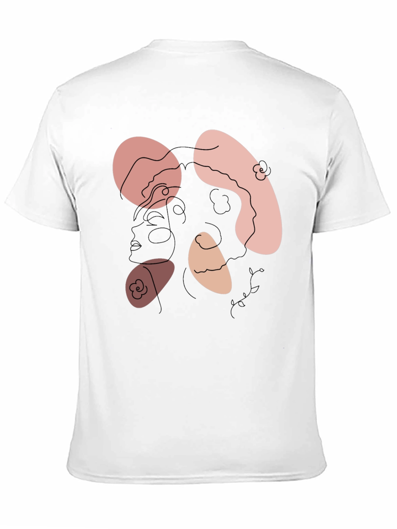 Abstract Face Graphic Tee - Modern Art Shirt