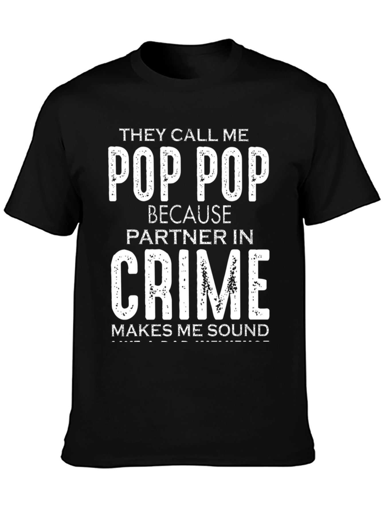 Pop Pop Partner in Crime Graphic T-Shirt