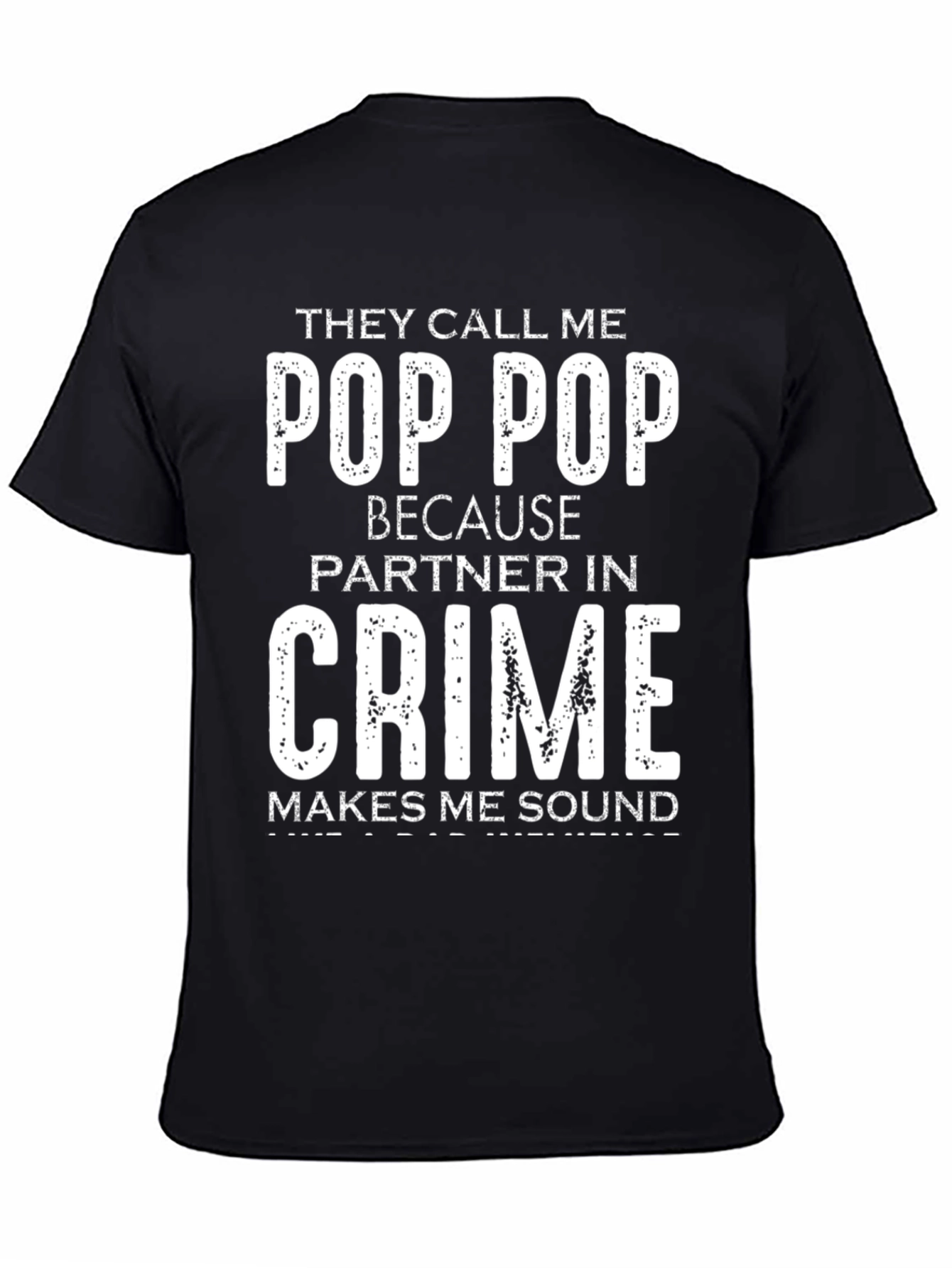 Pop Pop Partner in Crime Graphic T-Shirt