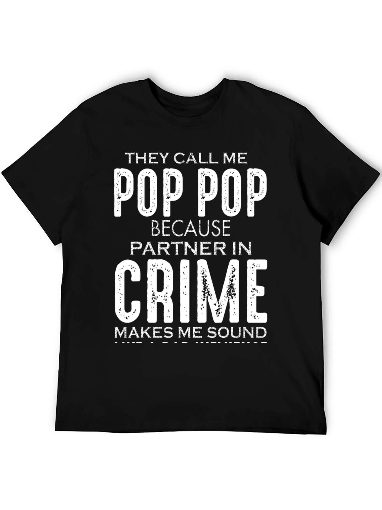 Pop Pop Partner in Crime Graphic T-Shirt