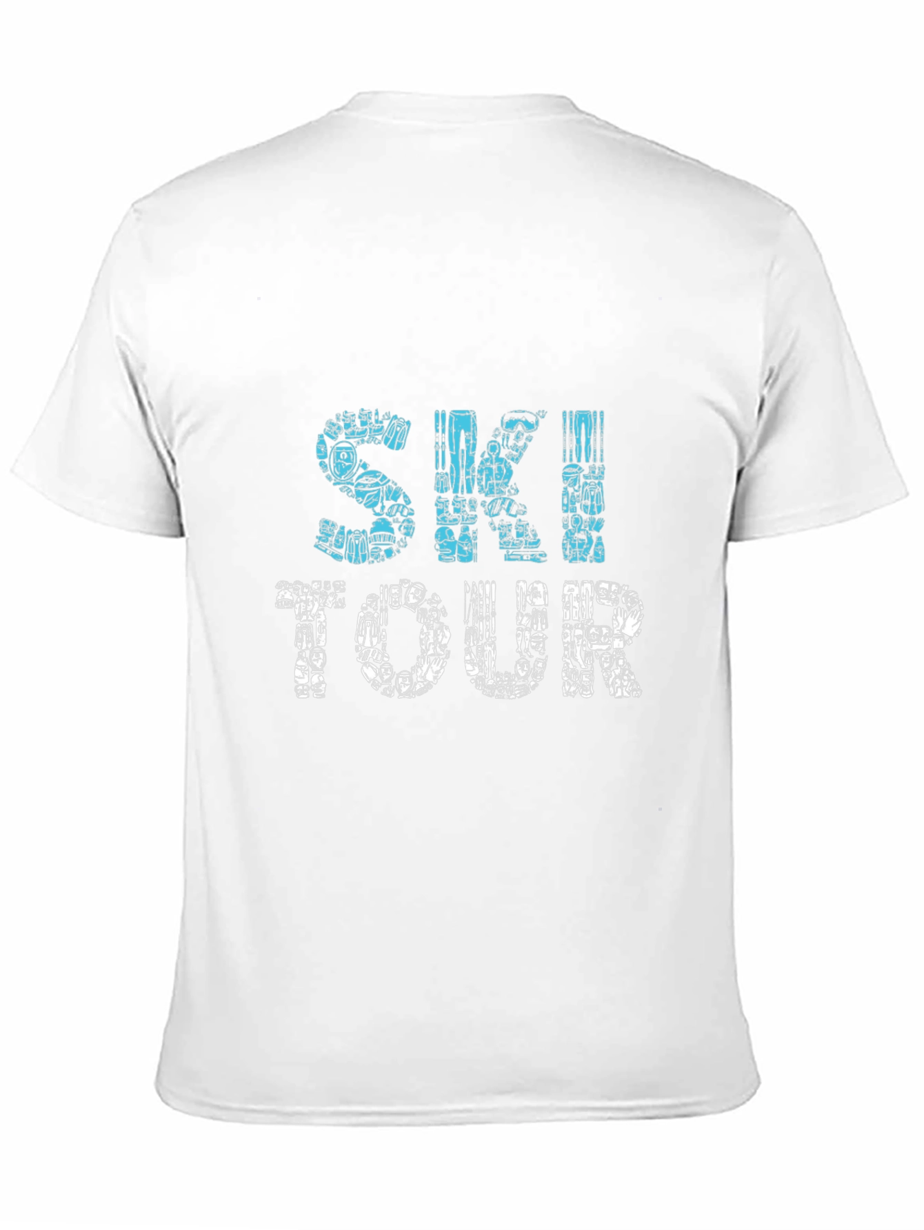 Ski Tour Graphic T-Shirt - Black