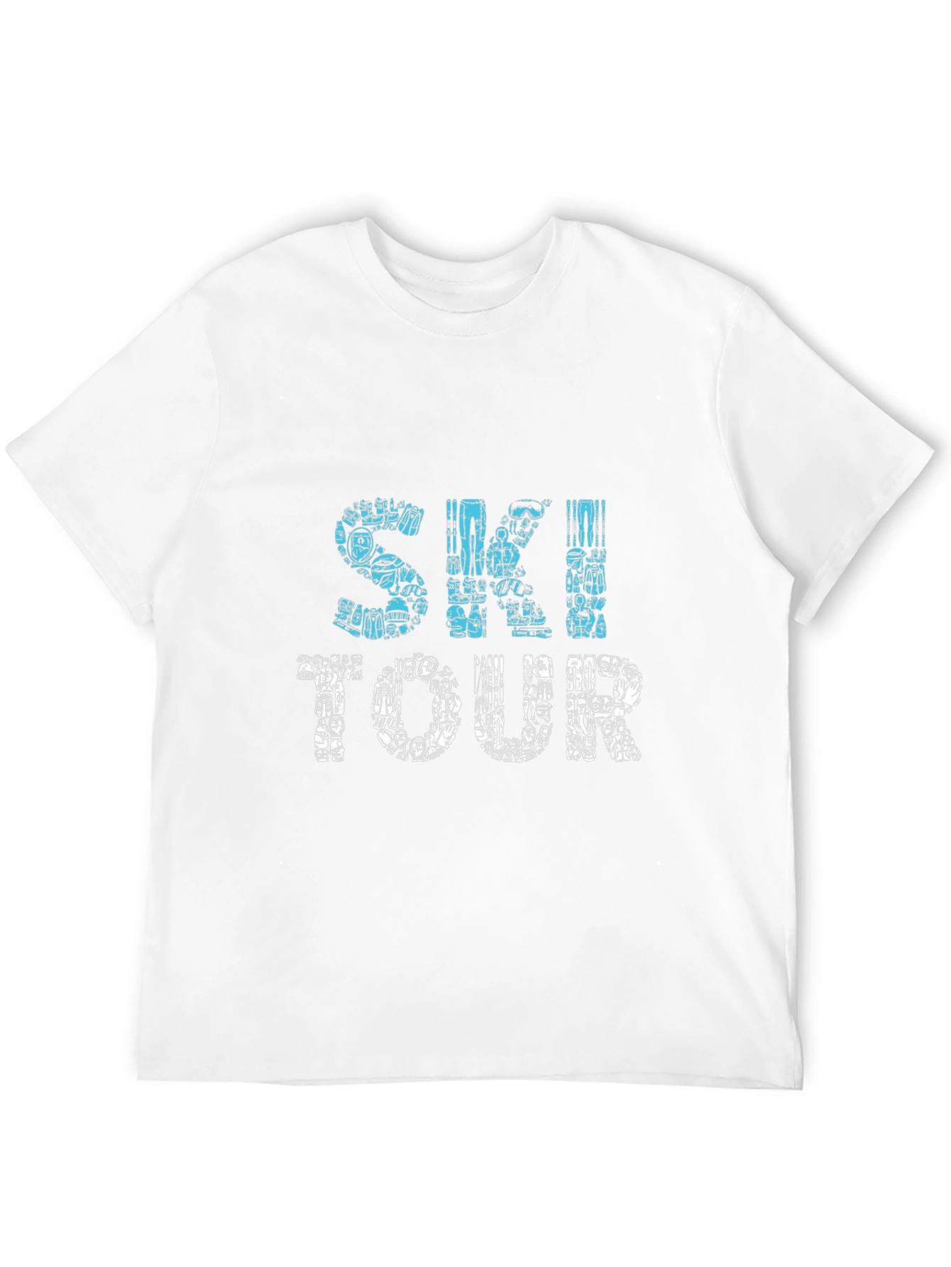 Ski Tour Graphic T-Shirt - Black