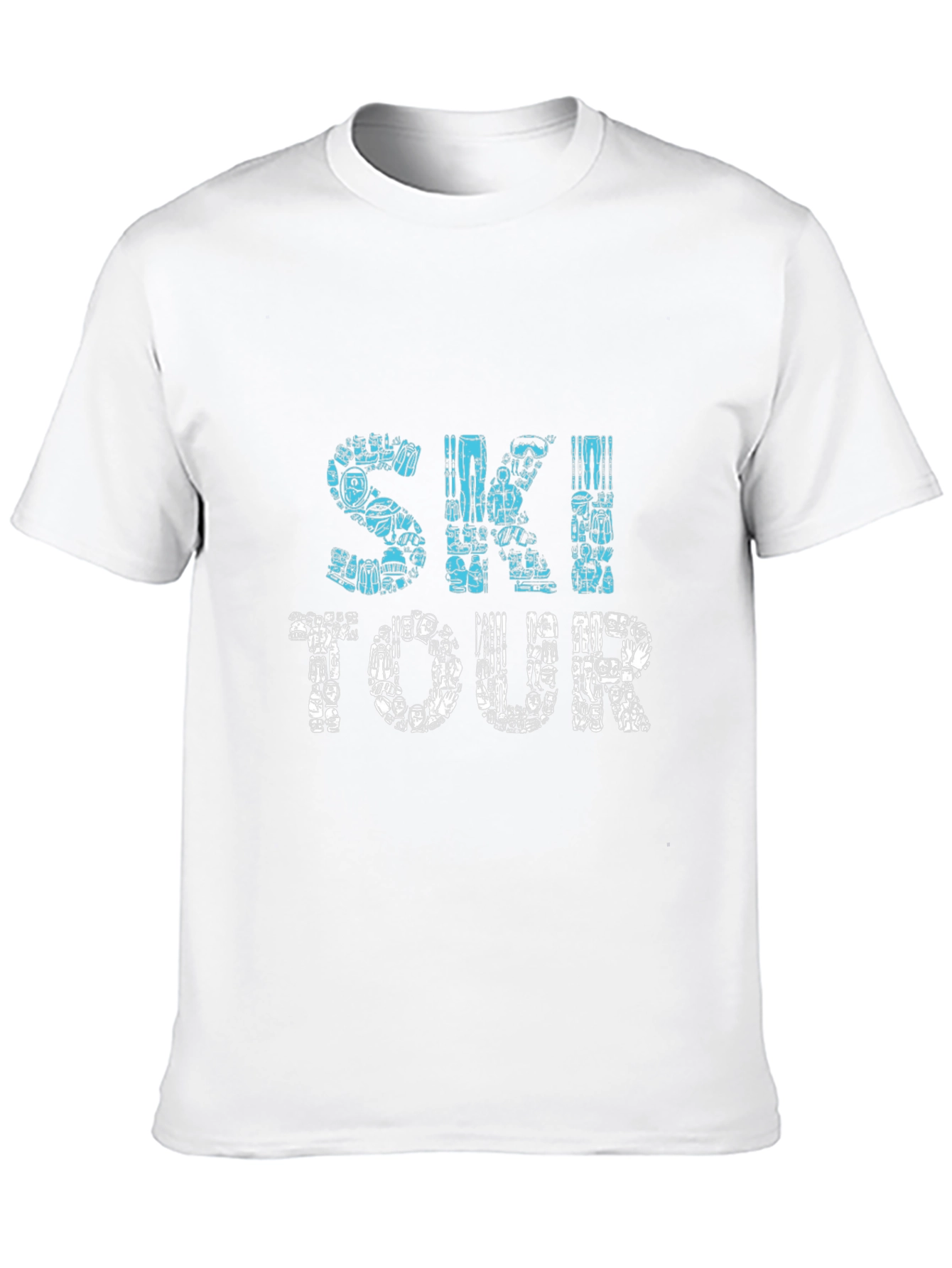 Ski Tour Graphic T-Shirt - Black