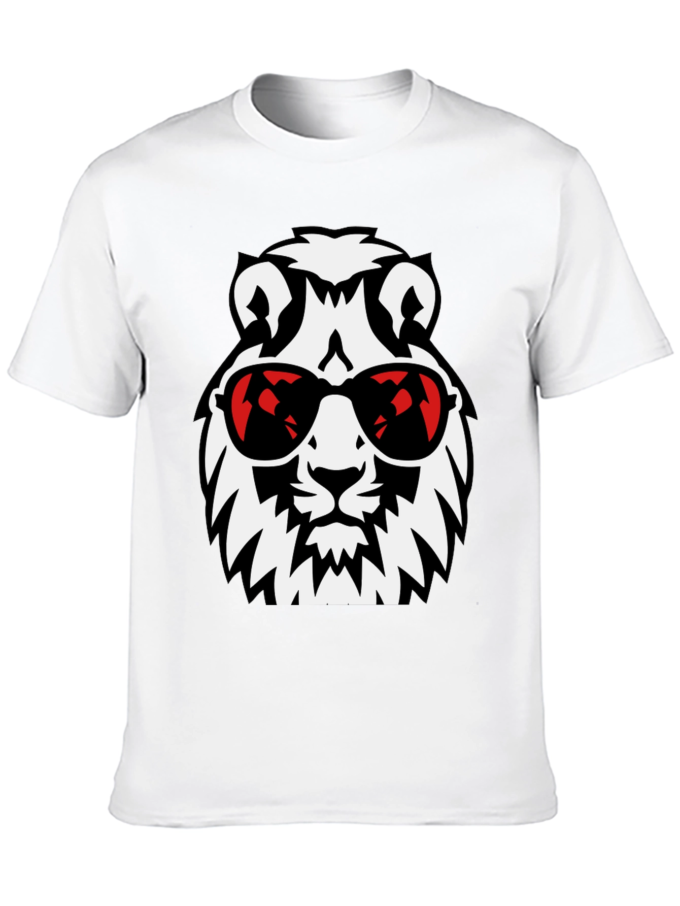 Cool Lion Graphic Tee - Stylish Black T-Shirt