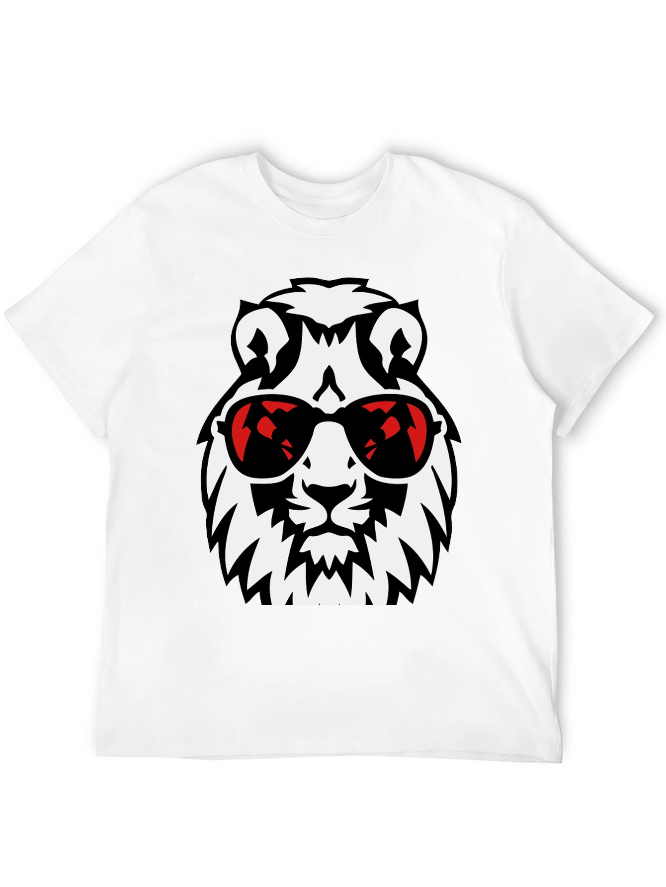 Cool Lion Graphic Tee - Stylish Black T-Shirt