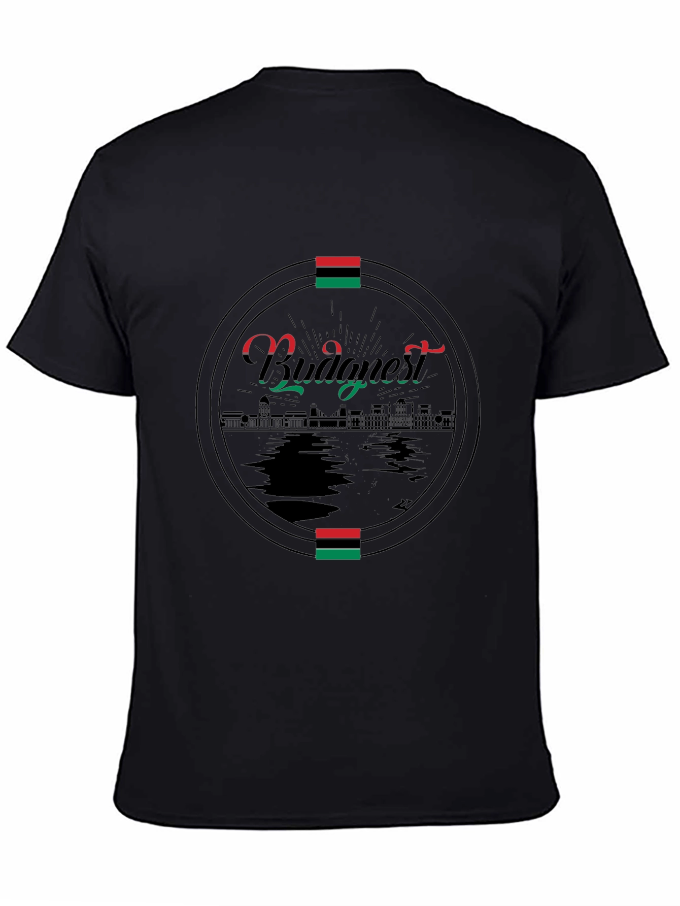 Budapest Graphic Tee - Black Crew Neck T-Shirt