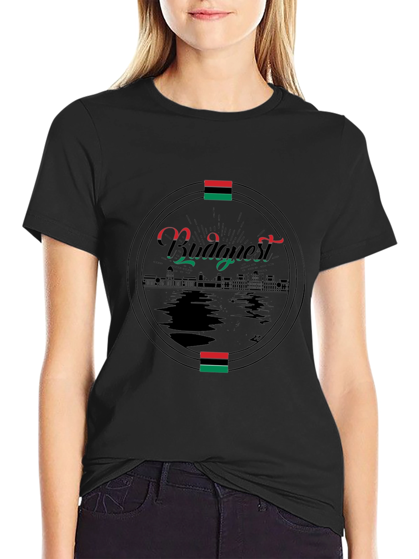 Budapest Graphic Tee - Black Crew Neck T-Shirt