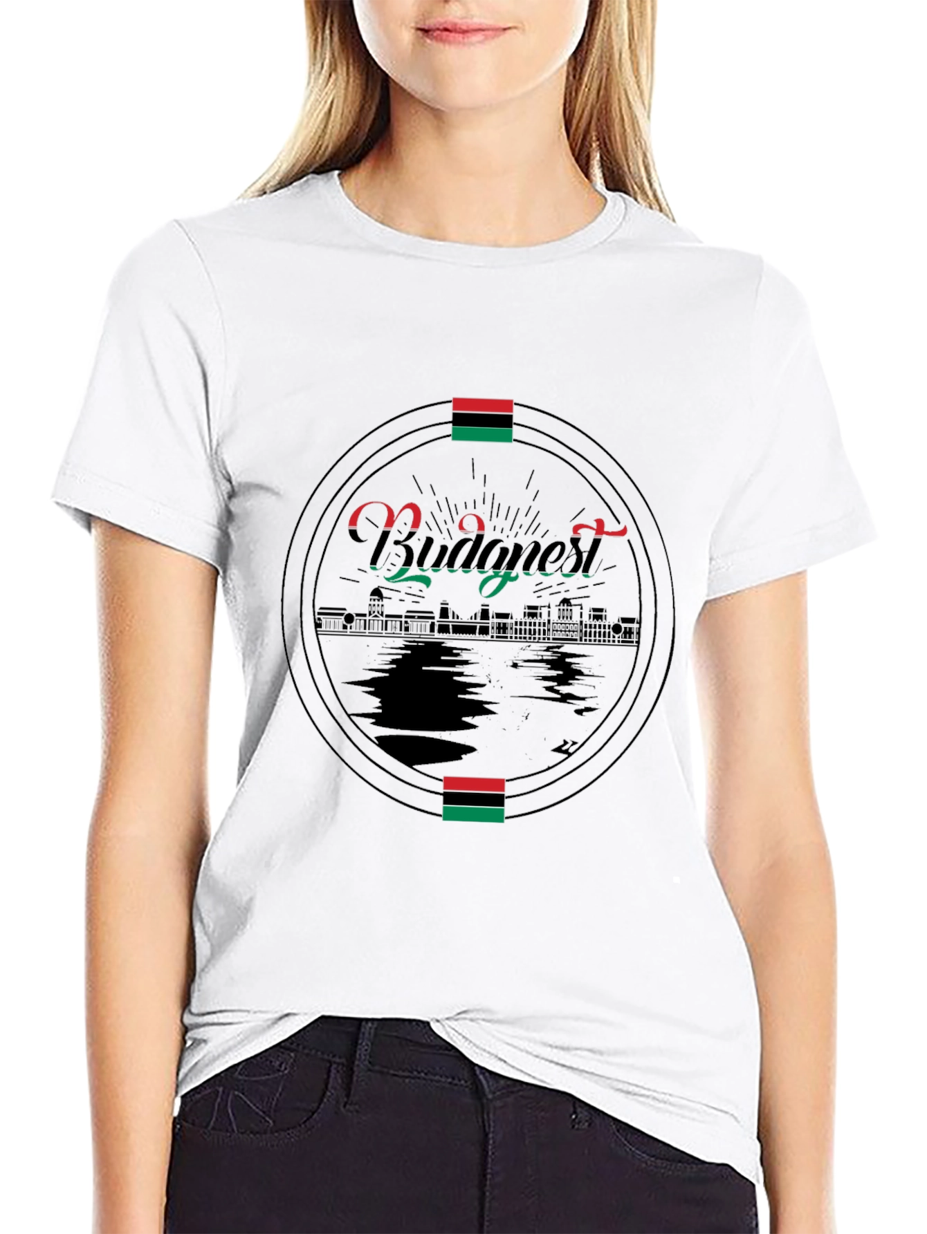 Budapest Graphic Tee - Black Crew Neck T-Shirt
