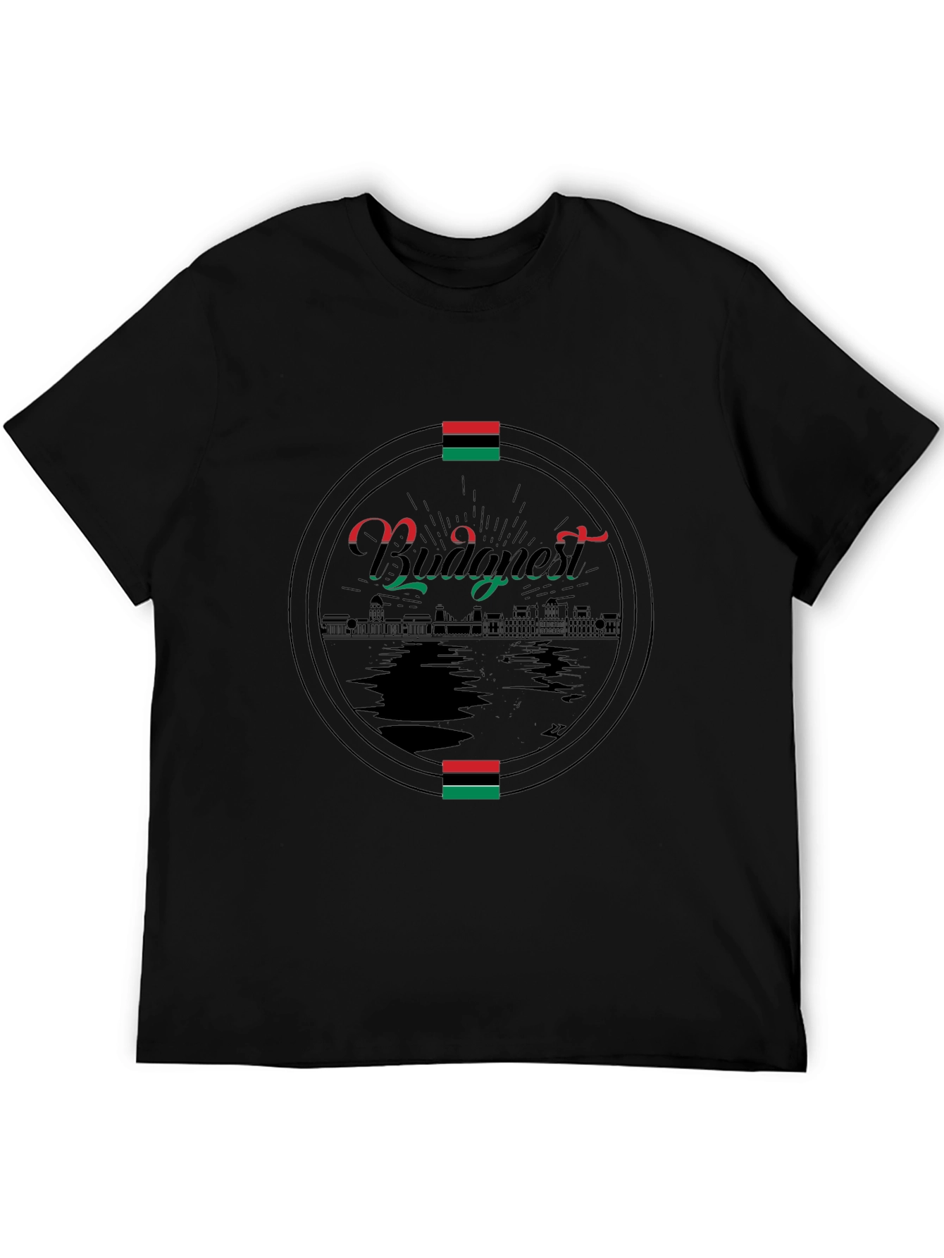 Budapest Graphic Tee - Black Crew Neck T-Shirt