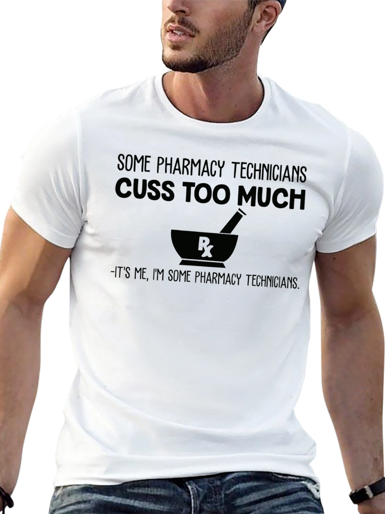 Pharmacy Technician Cussing T-Shirt