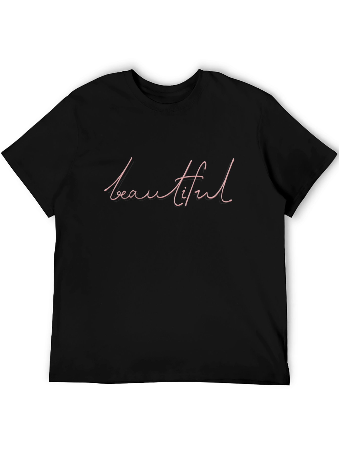 Beautiful Script T-Shirt - Stylish Casual Tee