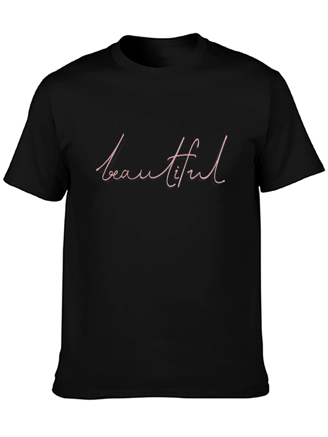Beautiful Script T-Shirt - Stylish Casual Tee