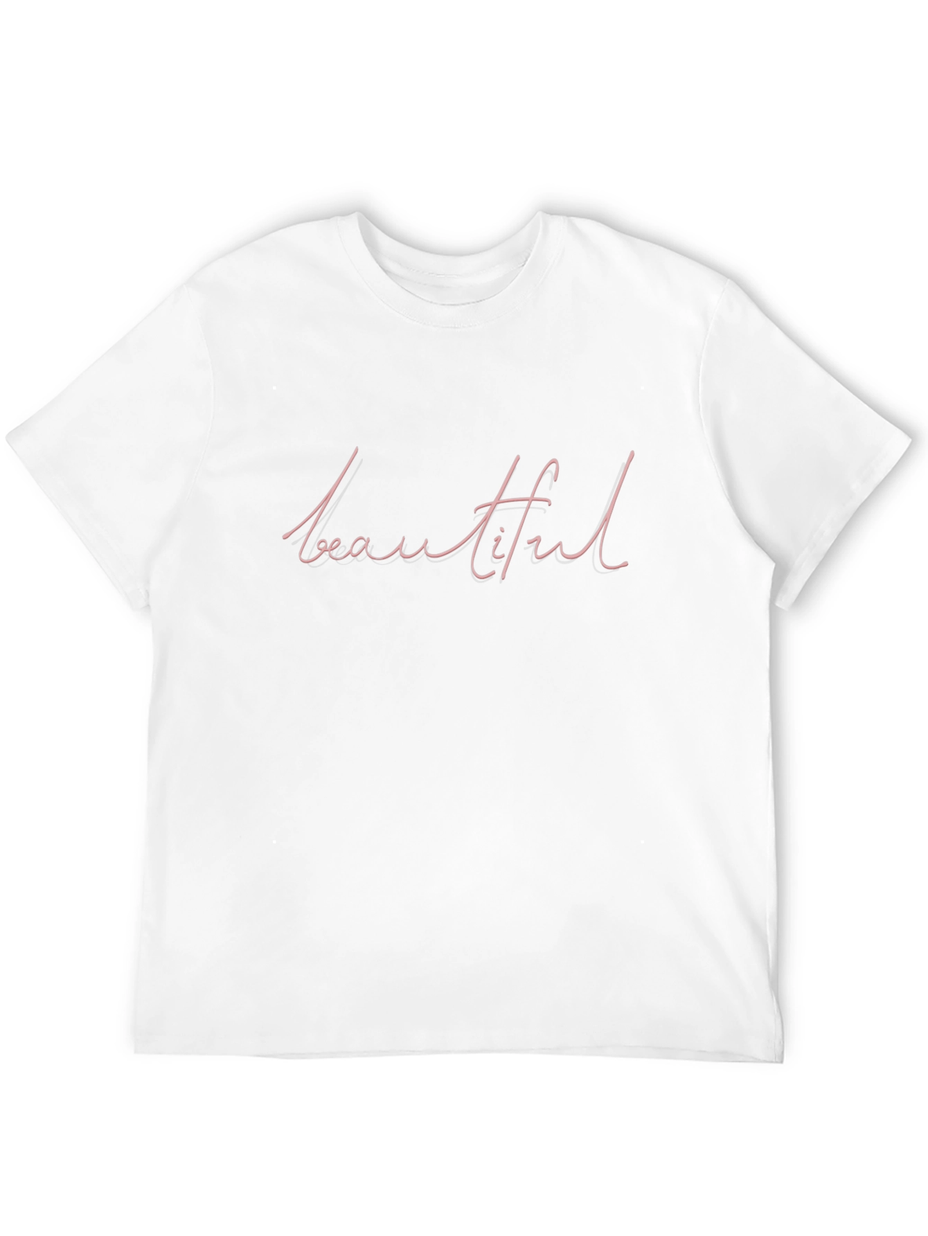 Beautiful Script T-Shirt - Stylish Casual Tee