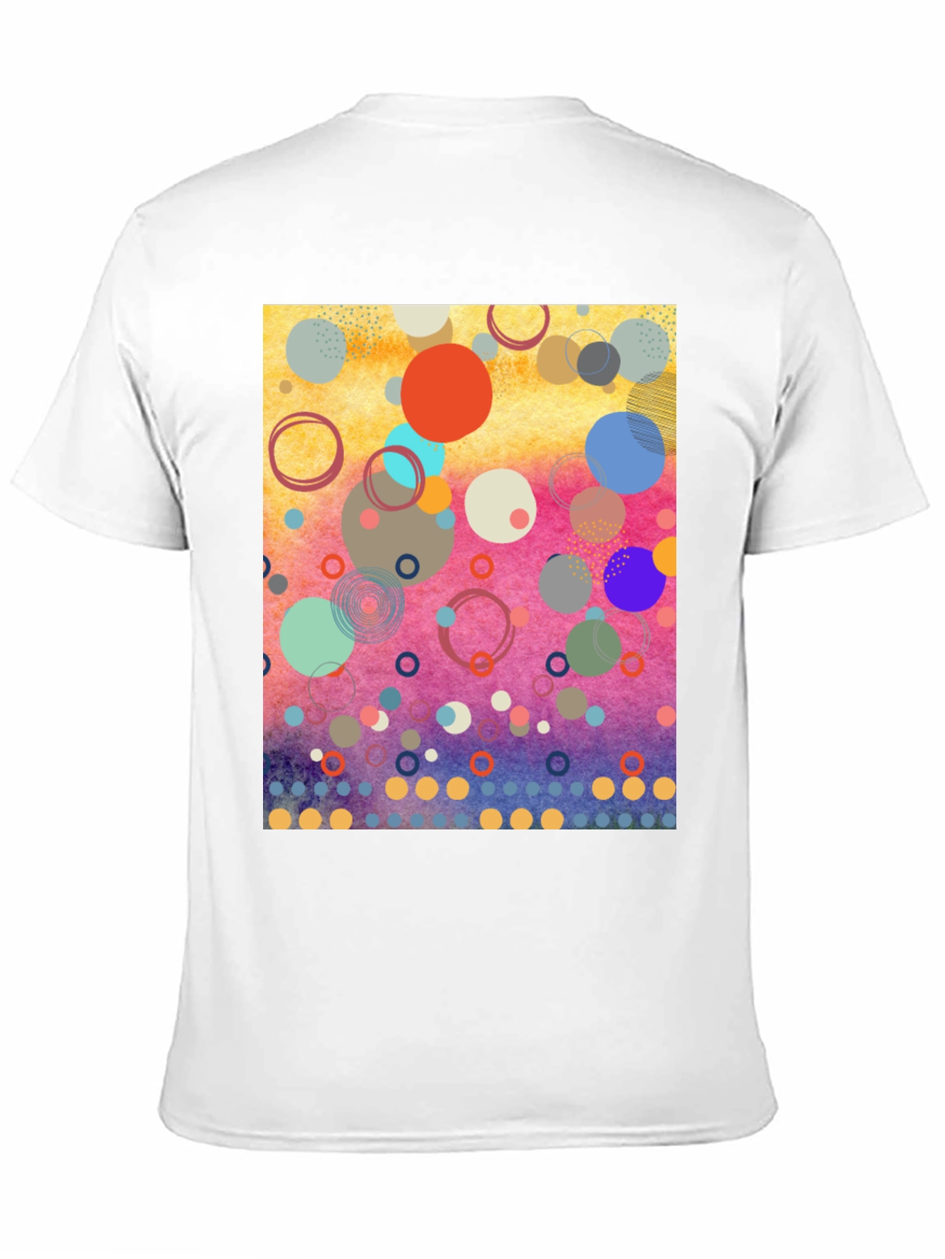 Abstract Circles Graphic Tee - Modern Art Shirt