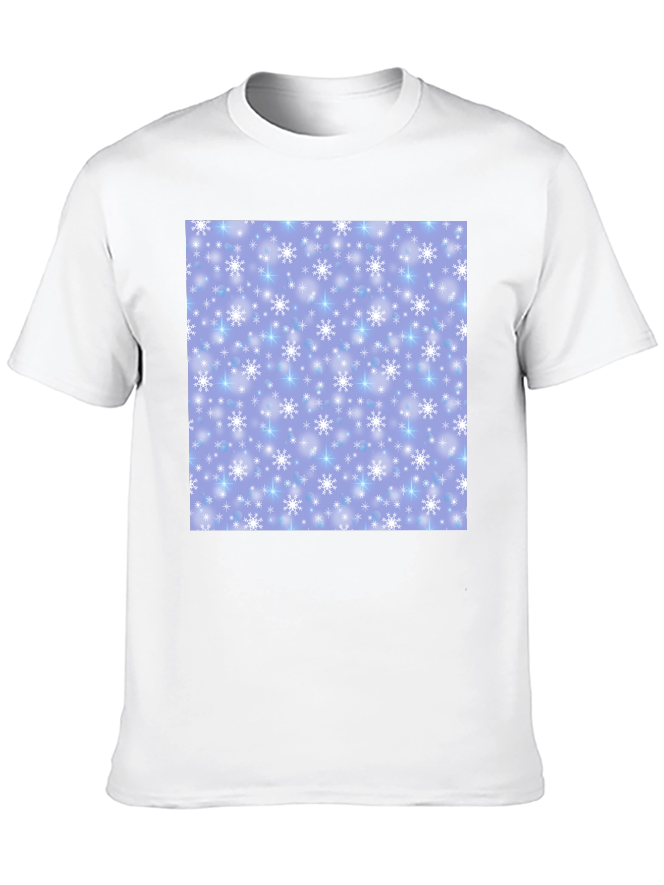 Snowflake Pattern T-Shirt - Winter Holiday Apparel