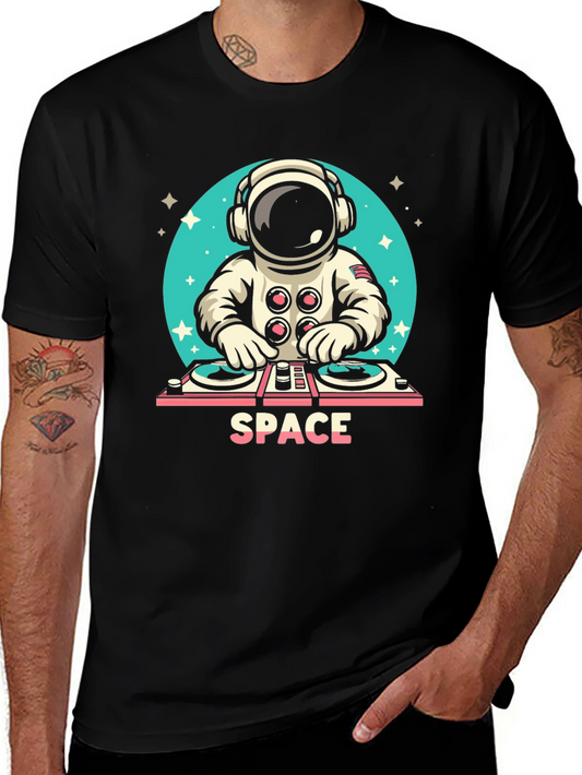 DJ Astronaut Black T-Shirt
