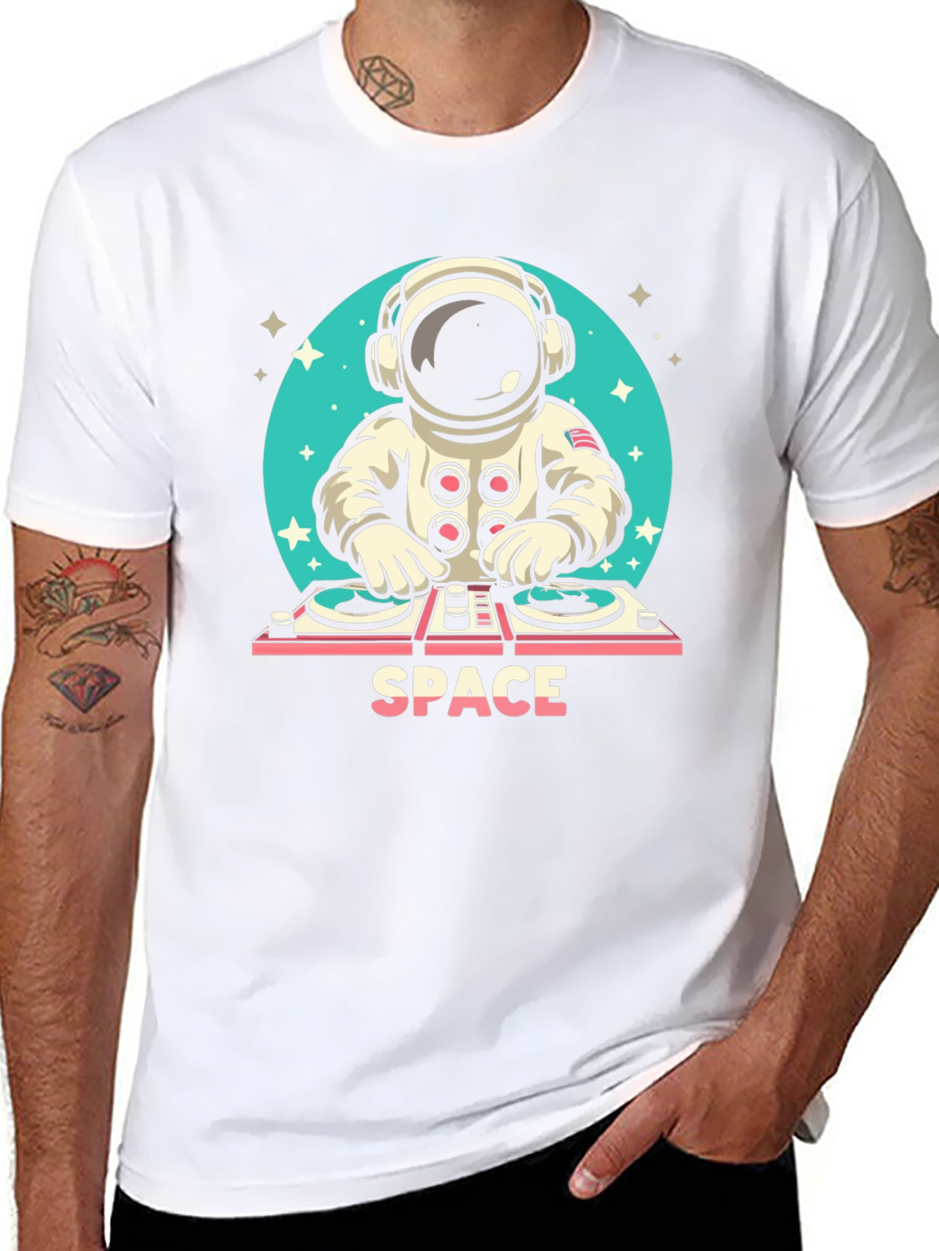 DJ Astronaut Black T-Shirt
