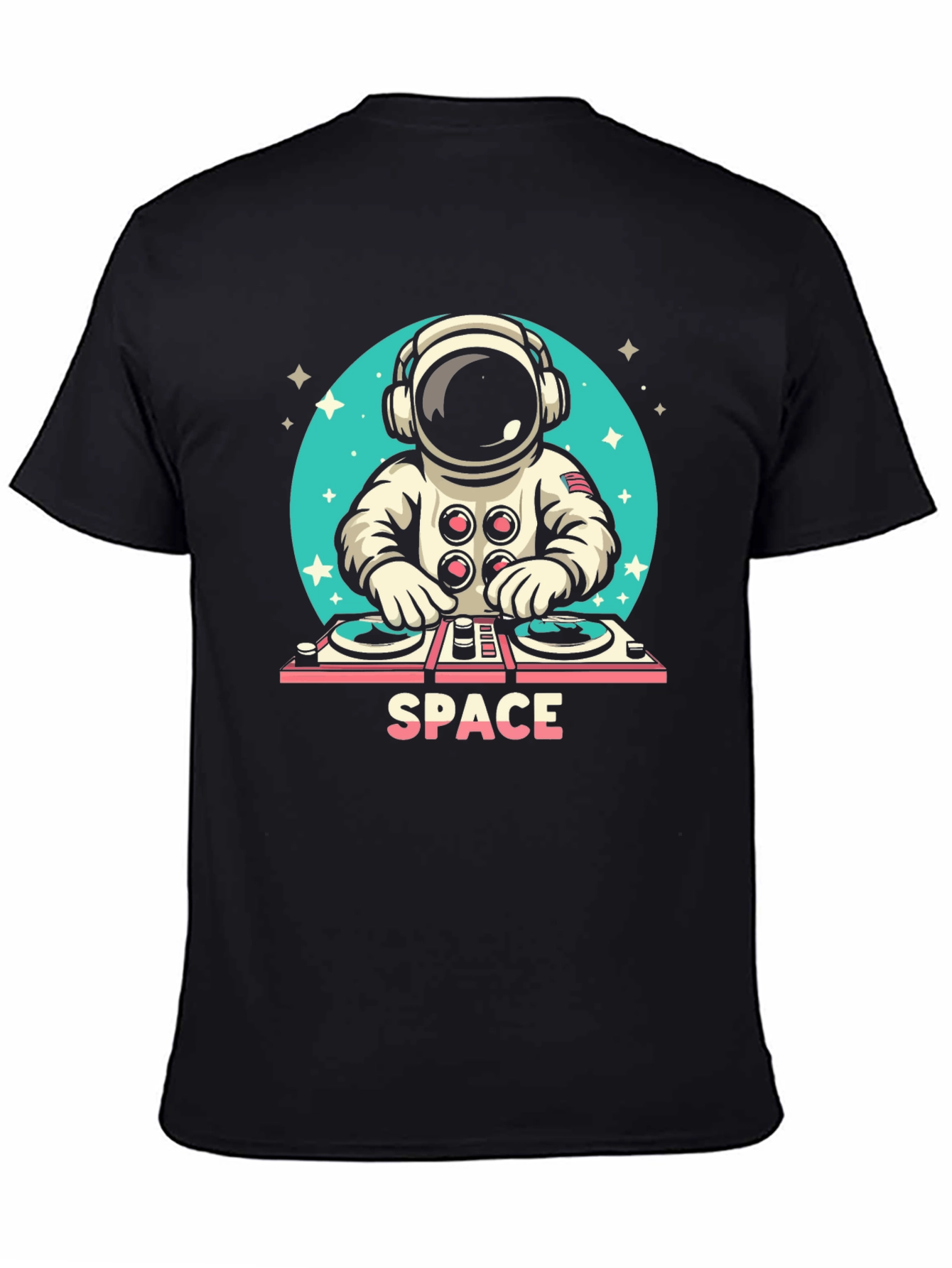 DJ Astronaut Black T-Shirt