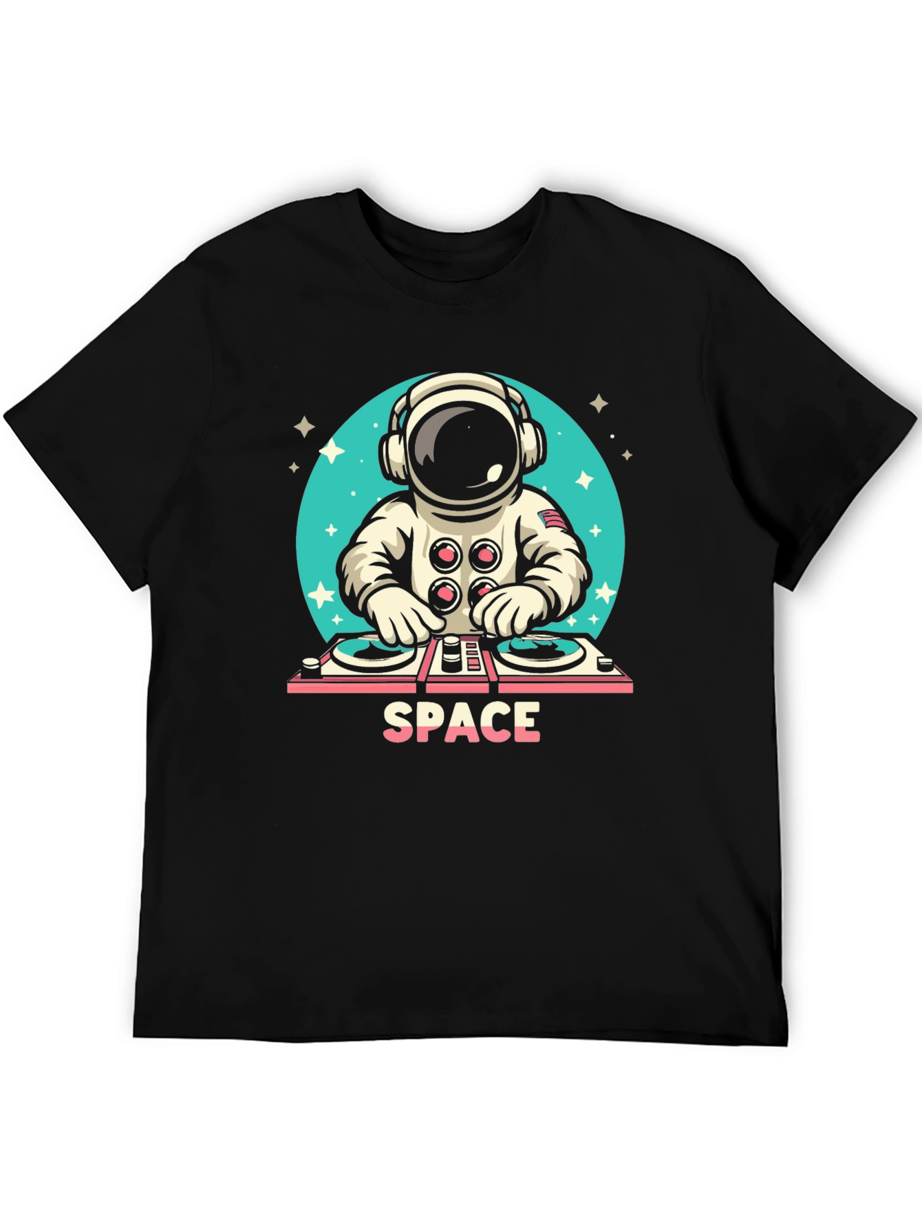 DJ Astronaut Black T-Shirt