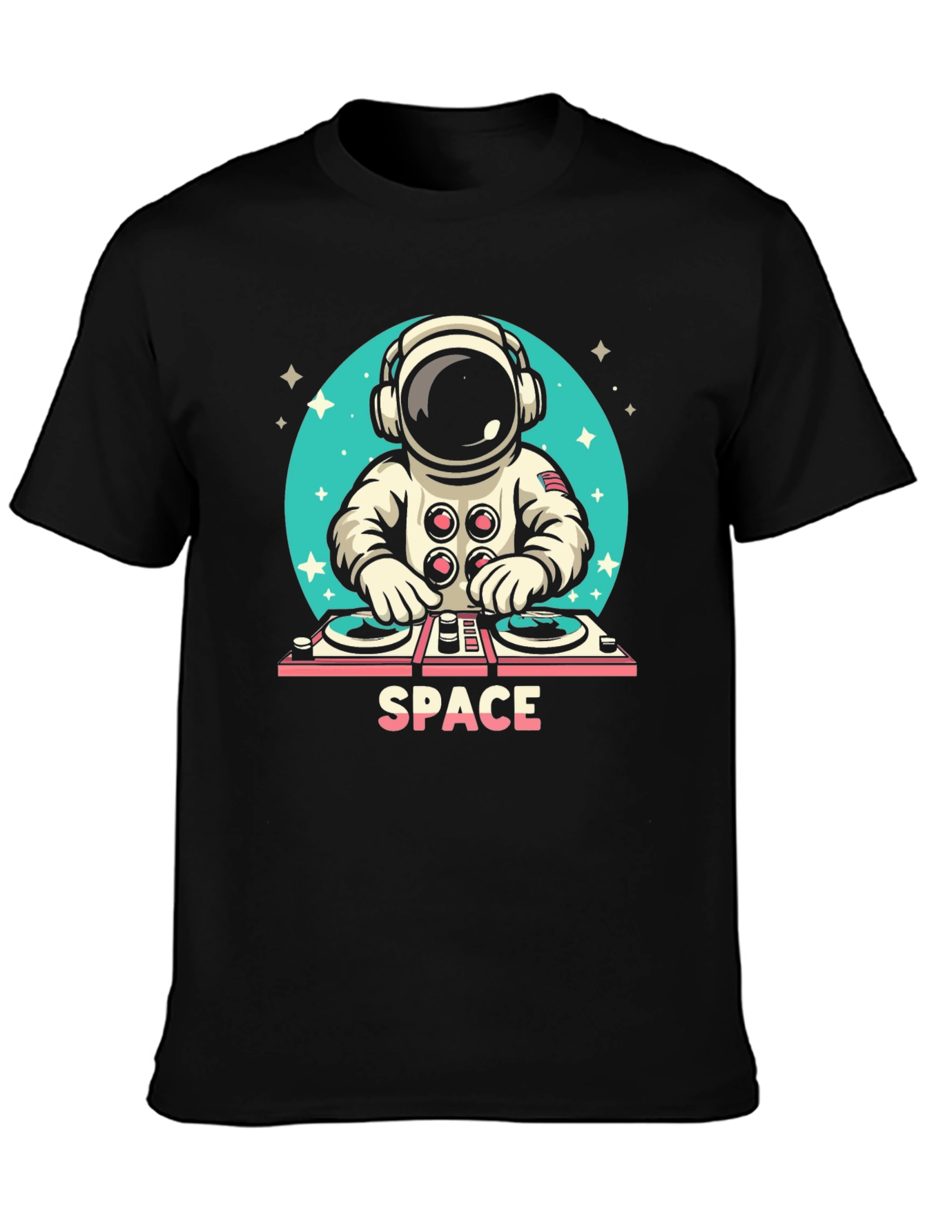 DJ Astronaut Black T-Shirt