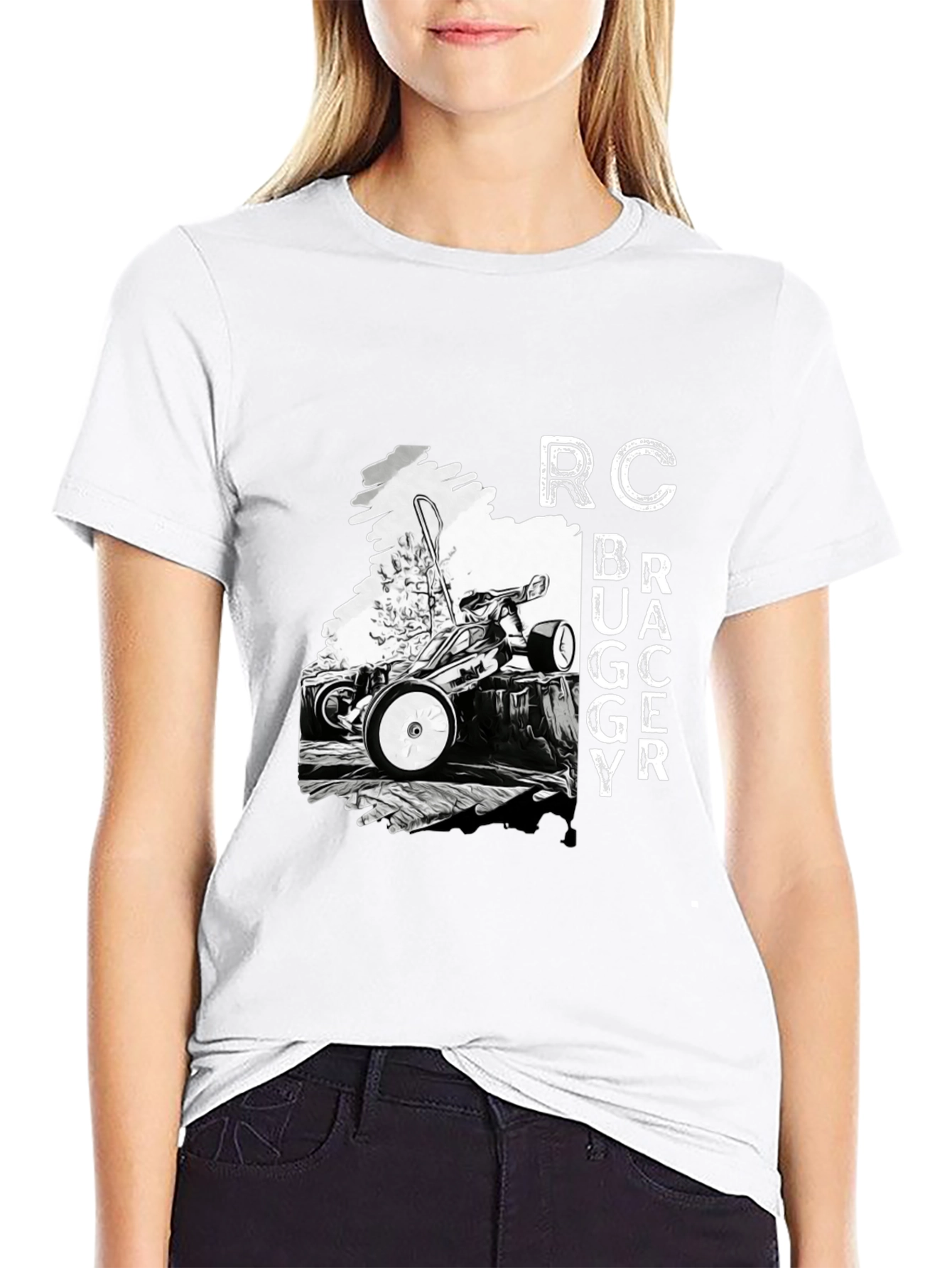RC Buggy Racer Black T-Shirt for Men