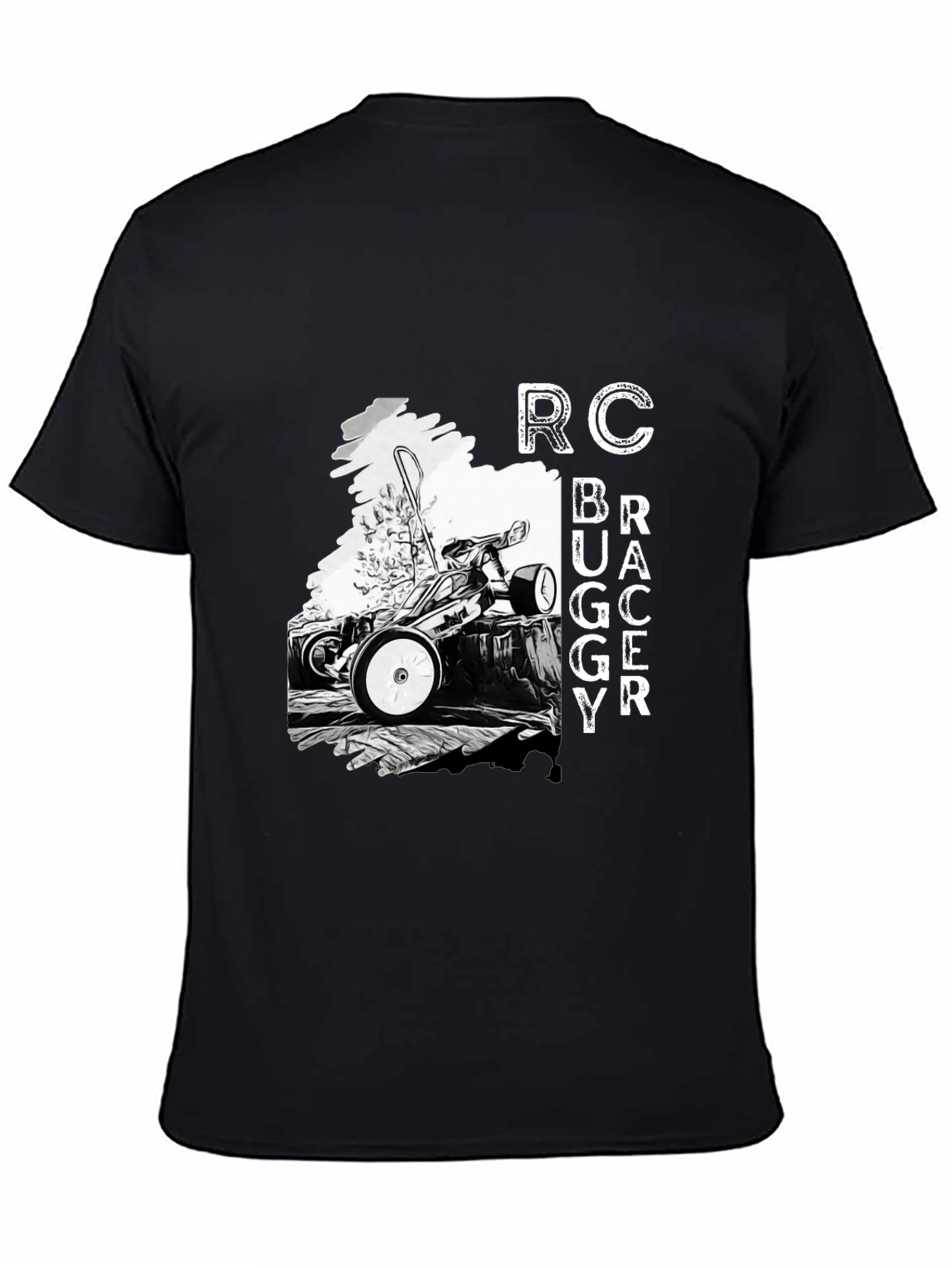 RC Buggy Racer Black T-Shirt for Men