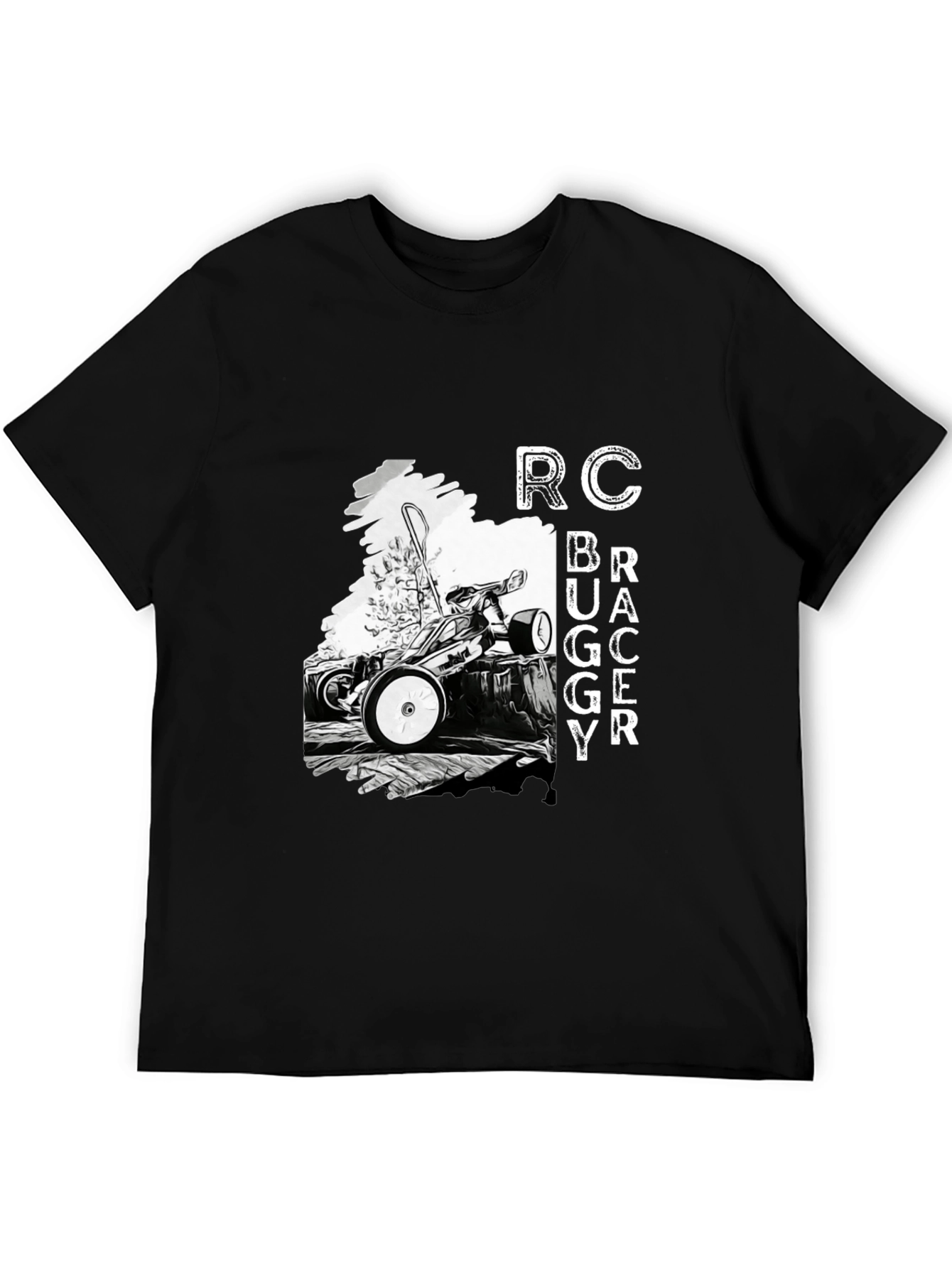 RC Buggy Racer Black T-Shirt for Men