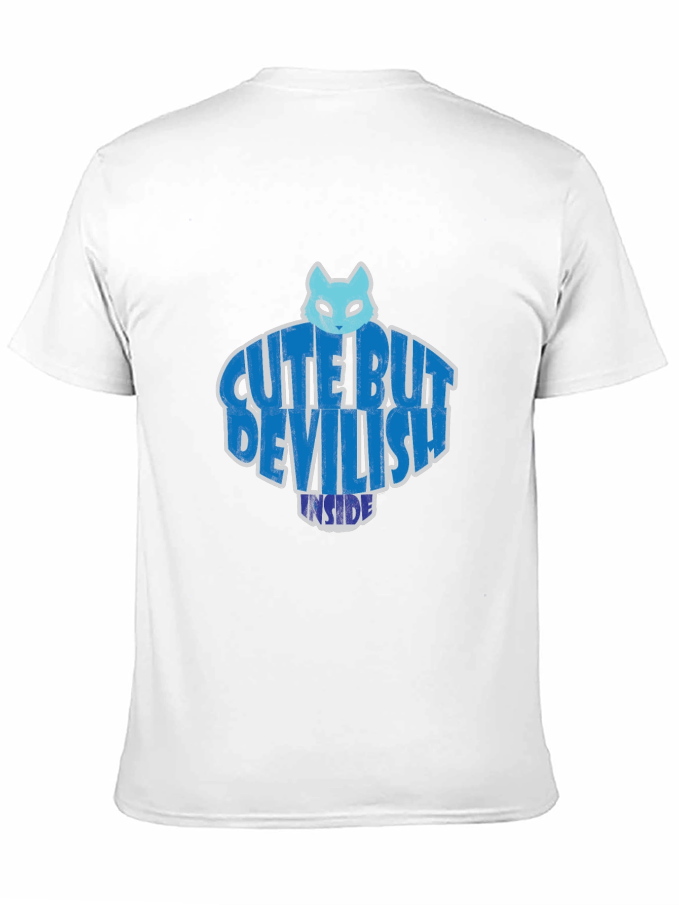 Cute But Devilish Inside Graphic Tee - Black