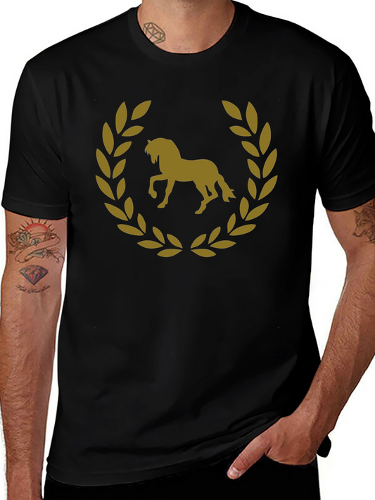 Horse Laurel Wreath Graphic Tee