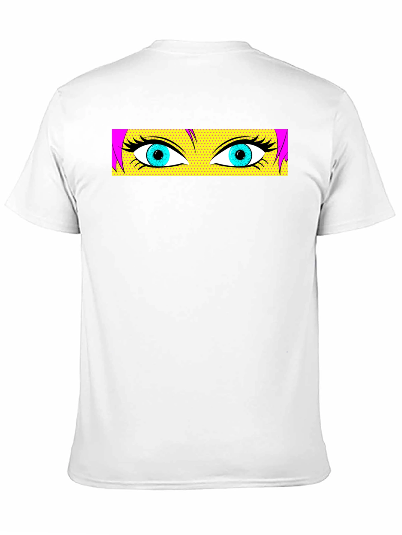 Pop Art Eyes Graphic Black T-Shirt