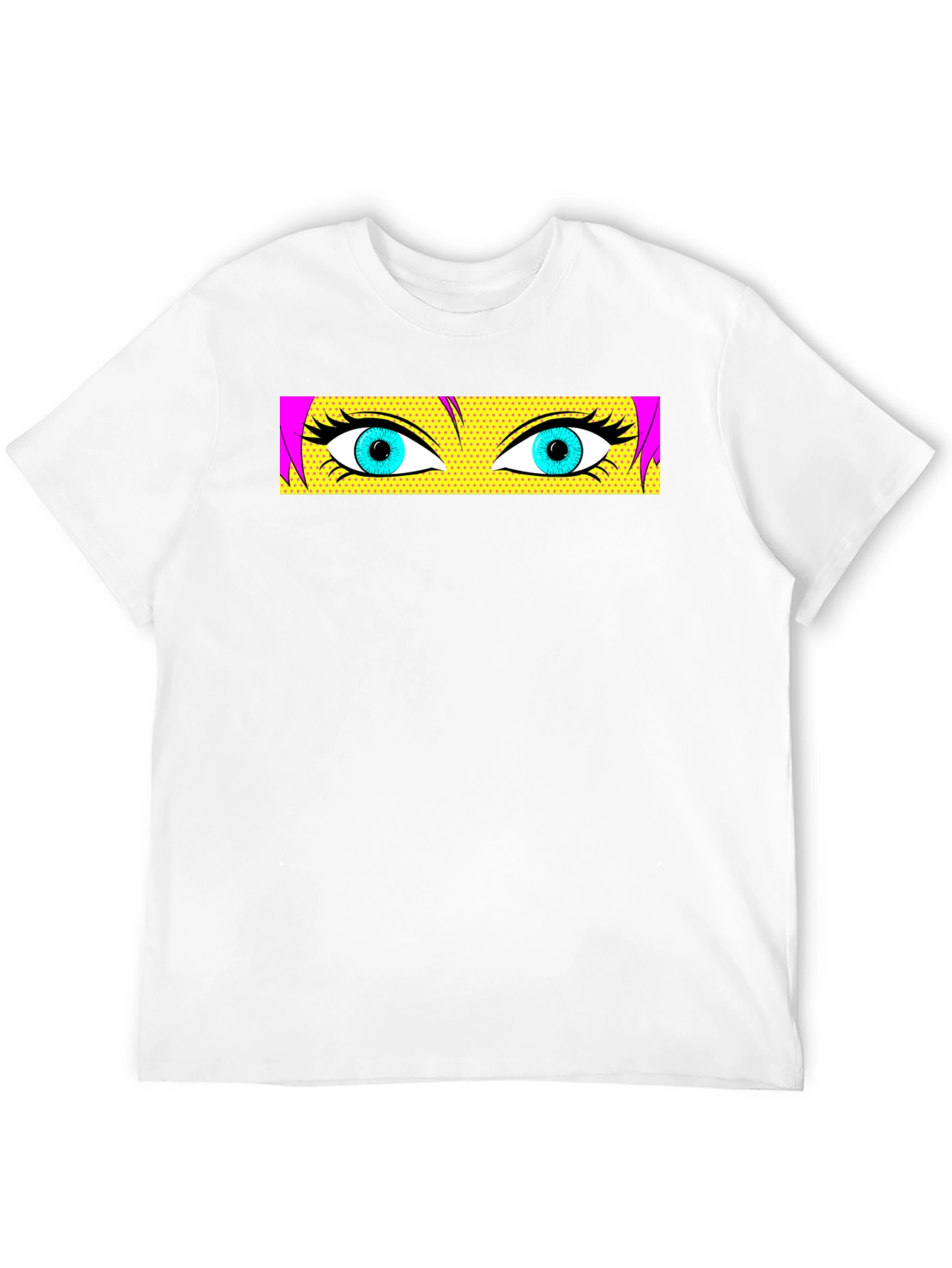Pop Art Eyes Graphic Black T-Shirt
